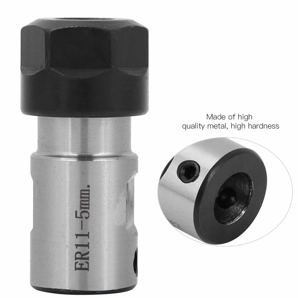5mm 6mm 8mm Pręt Przedłużający Uchwyt Frezujący Prosto Wał Silnika Chuck Collet Uchwyt Narzędziowy C16-ER11-35L CNC(5mm), Redukcje słupki