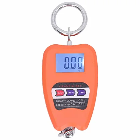 Elektroniczna Waga Hakowa o Udźwigu 200 Kg, Przenośna Waga Wisząca z Ekranem LCD, materiał ze Stali Nierdzewnej do, polowań, Wędkarstwa, Warsztatu, Rodziny