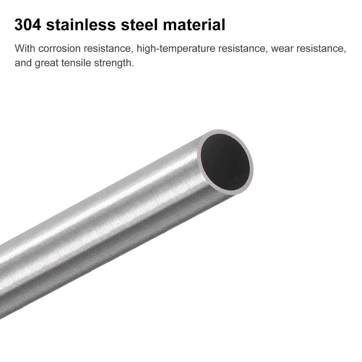 QUARKZMAN Rura kapilarna ze stali nierdzewnej 304 OD 10 mm x 0,7 mm, 250 mm, rura metalowa, grubość ścianki
