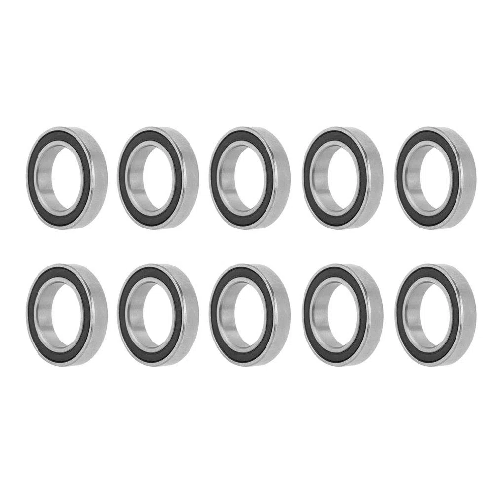 Łożyska kulkowe Deep Groove, 10 sztuk uszczelek gumowych 15 mm x 24 mm x 5 mm, stalowe łożysko metalowe do drążków falistych 15 mm, projekty DIY, 6802-2RS