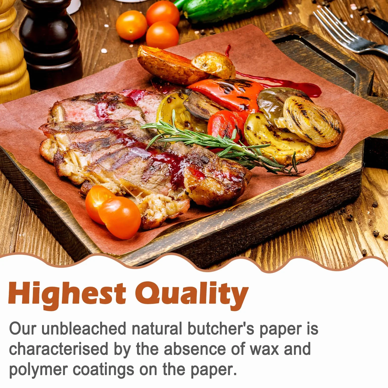 Papier rzeźniczy Różowy 30 cm x 30 m Rolka Kraft do Wędzarni