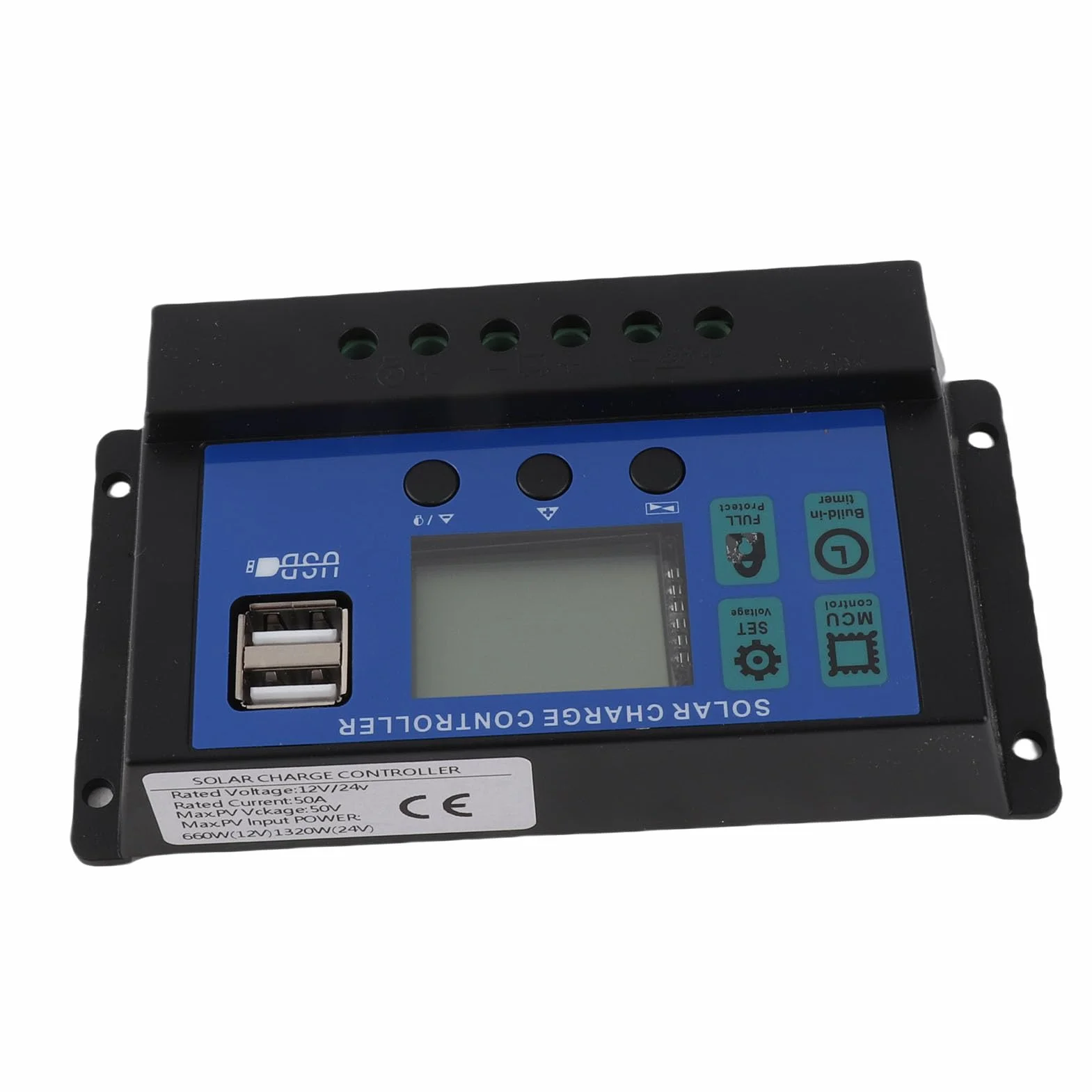 Dioche 50A 12V 24V 50A Automatyczny regulator ładowania słonecznego