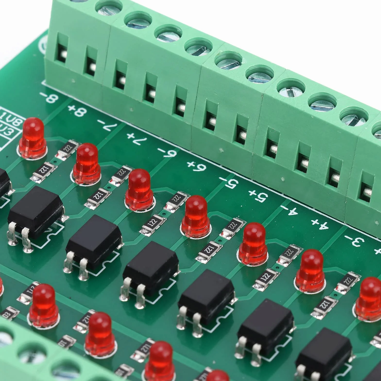 Moduł Izolacji Optycznej Walfront Częstotliwość Przełączania Granicznego 20KHZ 8-kanałowy Konwerter Izolatora Transoptor Płytka Konwertera Sygnału PLC 12V do 3.3V