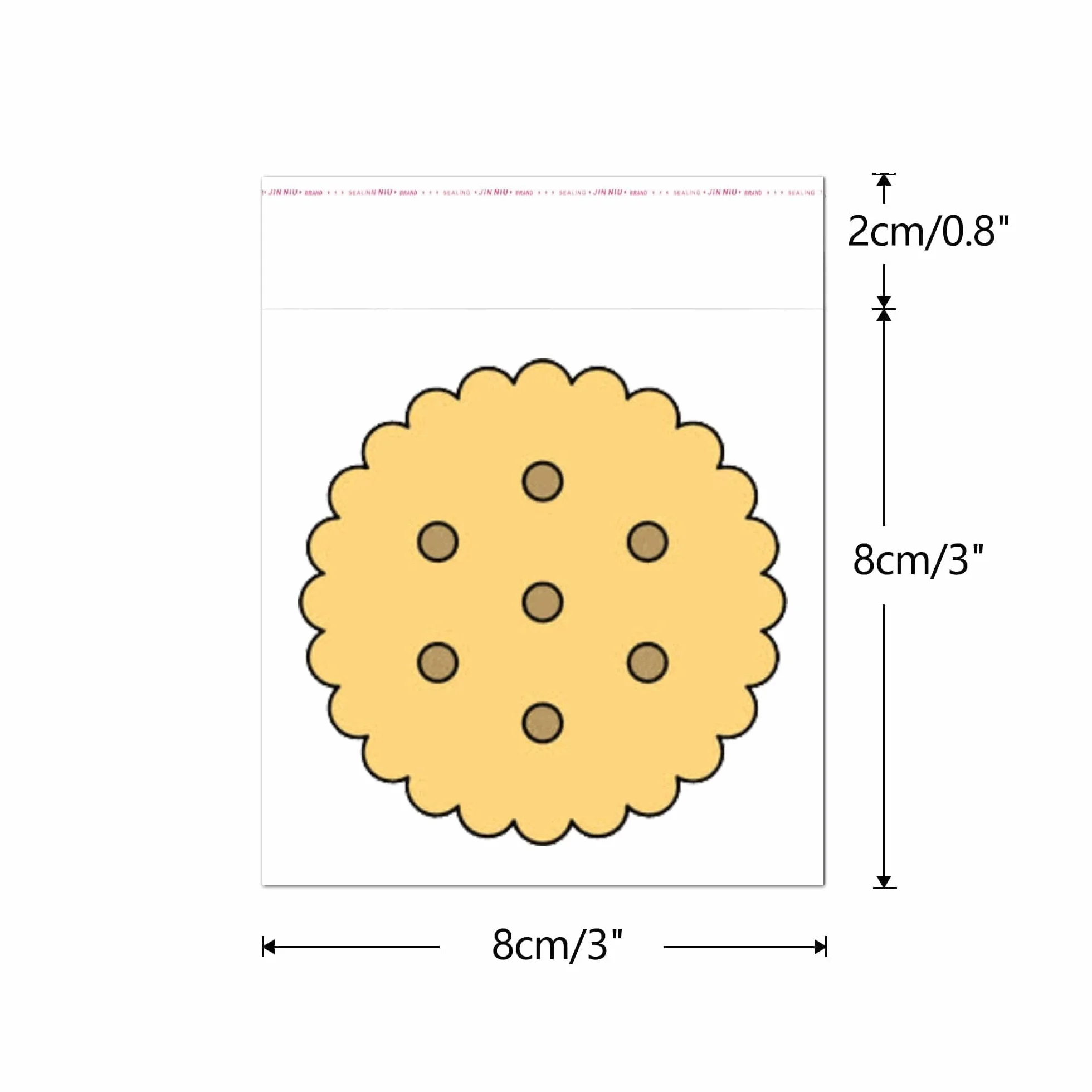 Torby foliowe samoprzylepne 7,6 cm x 7,6 cm 50 µm przezroczyste 300 szt.