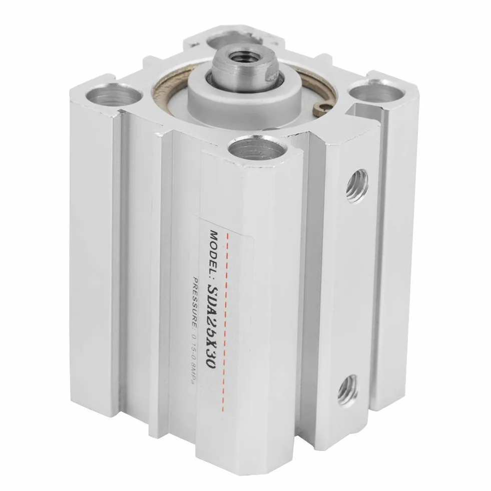 Pneumatyczny siłownik dwustronnego działania SDA25x30 aluminiowy kompaktowy
