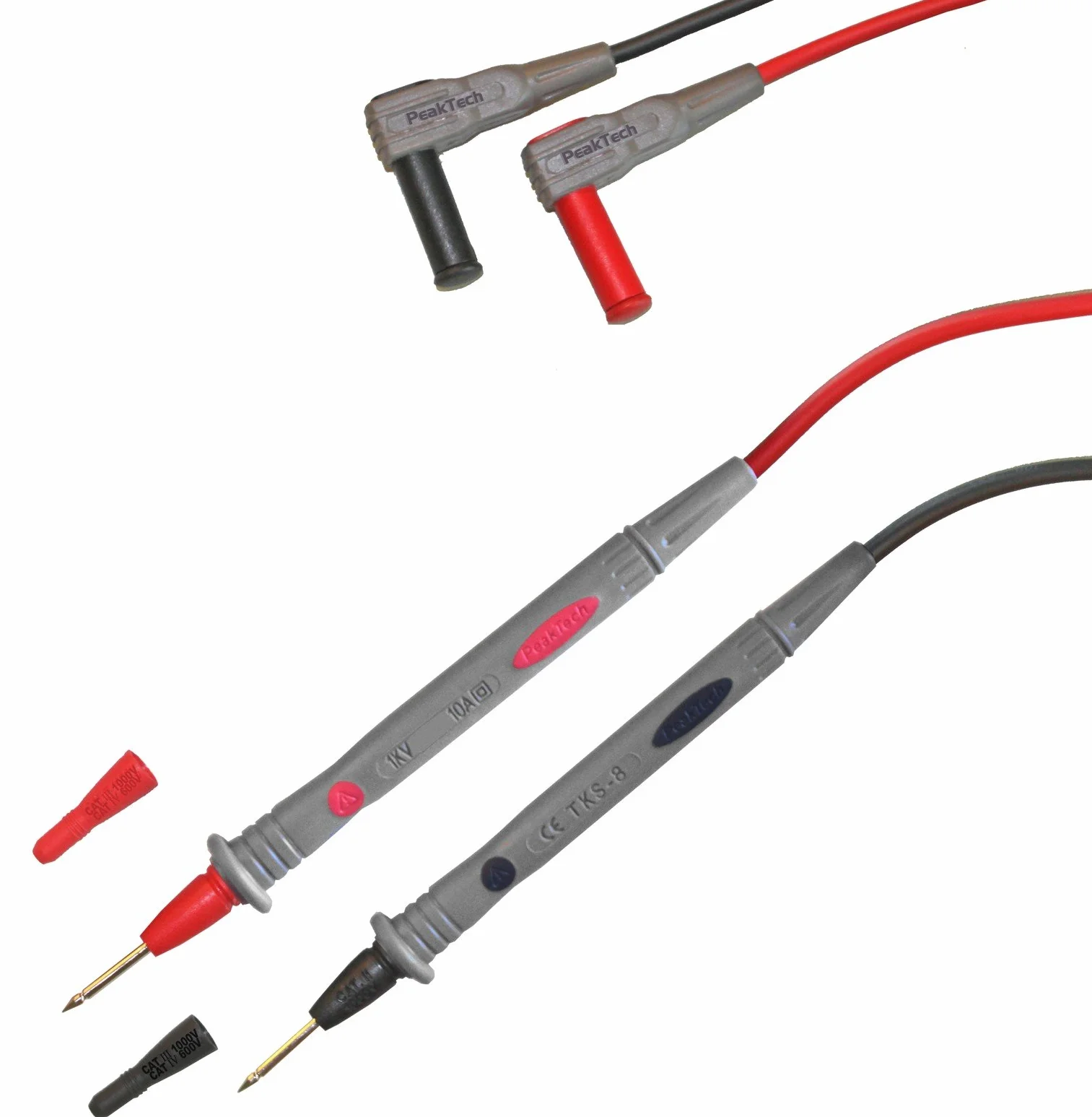 PeakTech TKS-8 Przewody pomiarowe 2mm sonda pomiarowa końcówki 4mm