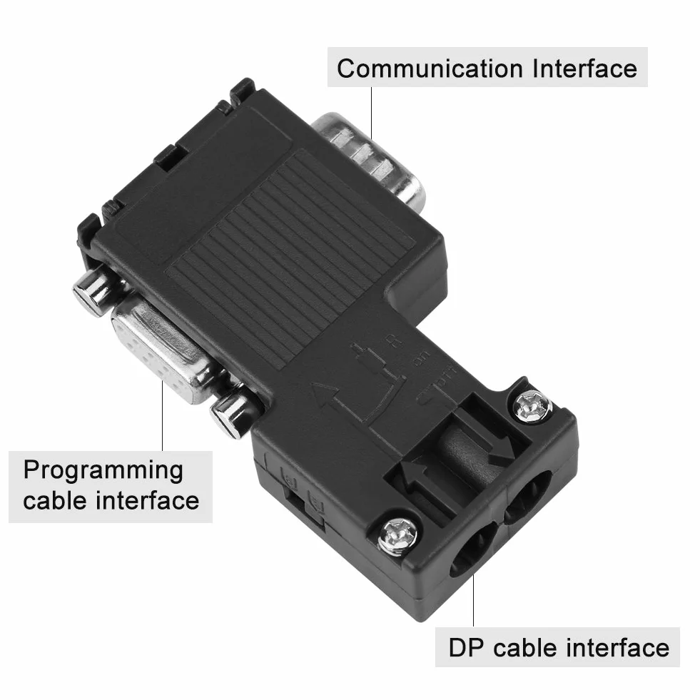 Interfejs kabla do programowania 90° Kompatybilny ze złączem Profibus PLC 6ES7 972-0BB12-0XA0 z interfejsem kabla DP