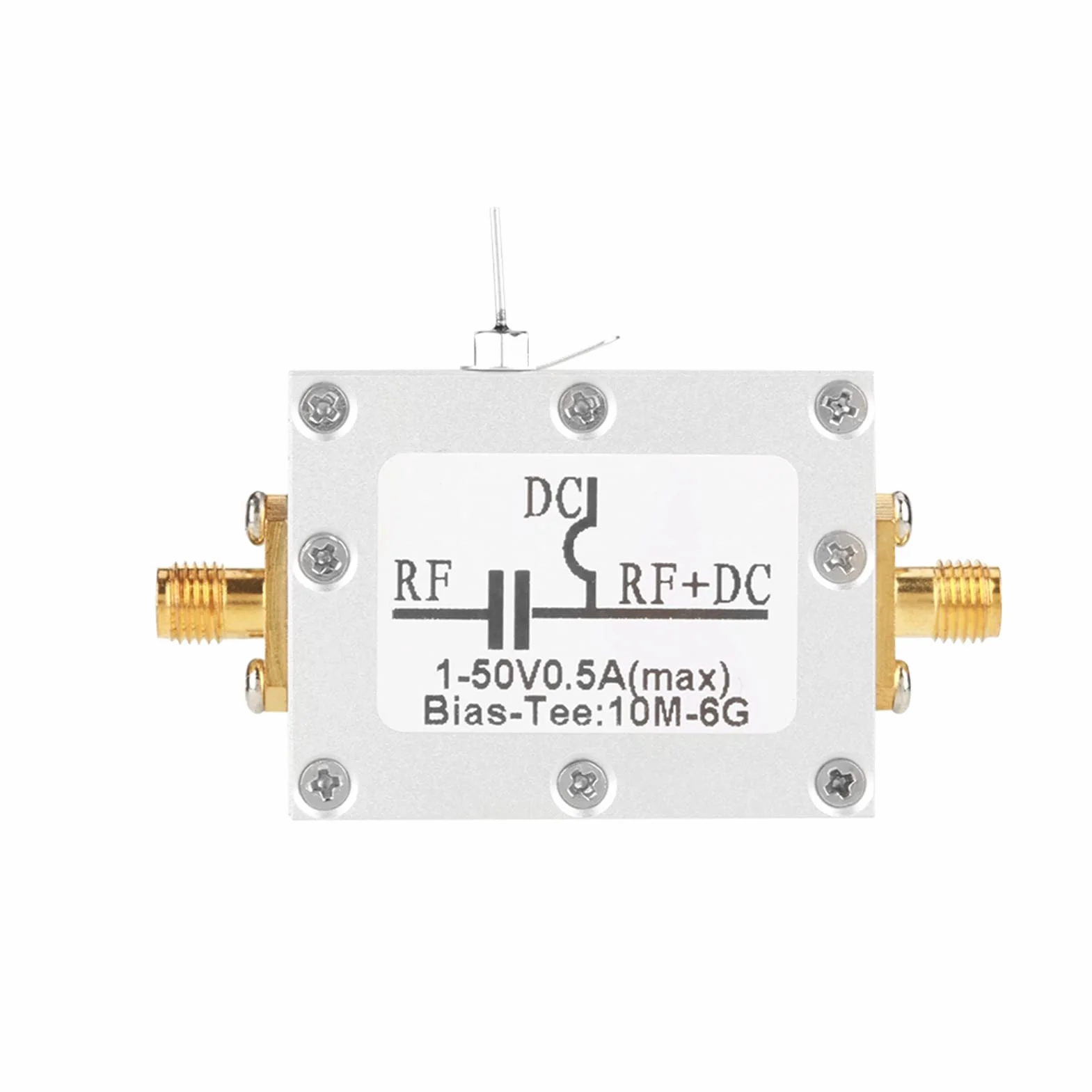 Bias Tee szerokopasmowe 10 MHz-6 GHz radio częstotliwość mikrofalowa współosiowy moduł wzmacniacza niskiego hałasu