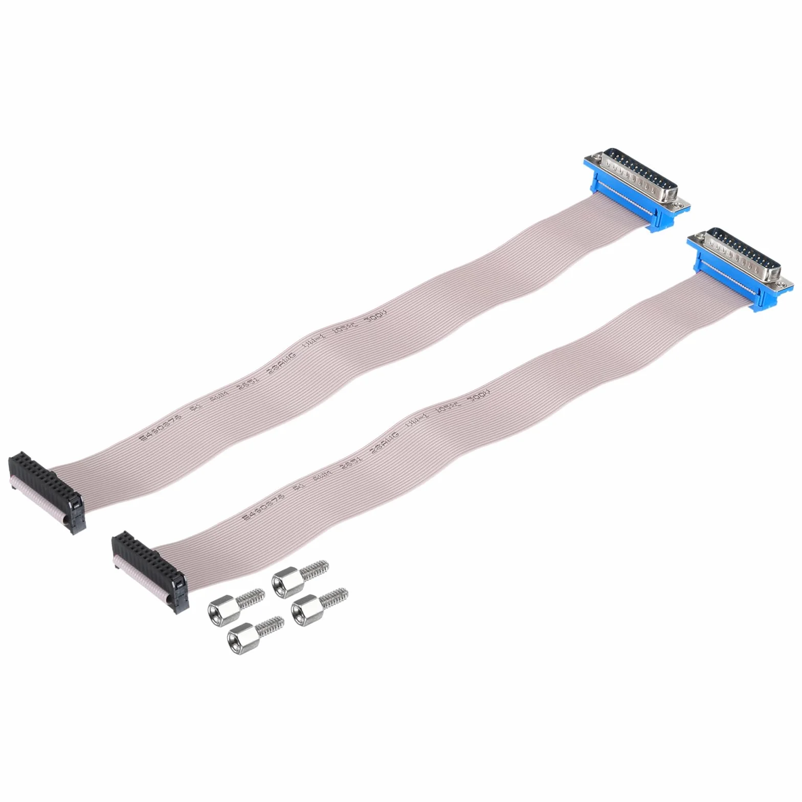 QUARKZMAN 26-biegunowy kabel płaski DB25 FC-26P 2,54 mm 30 cm szary