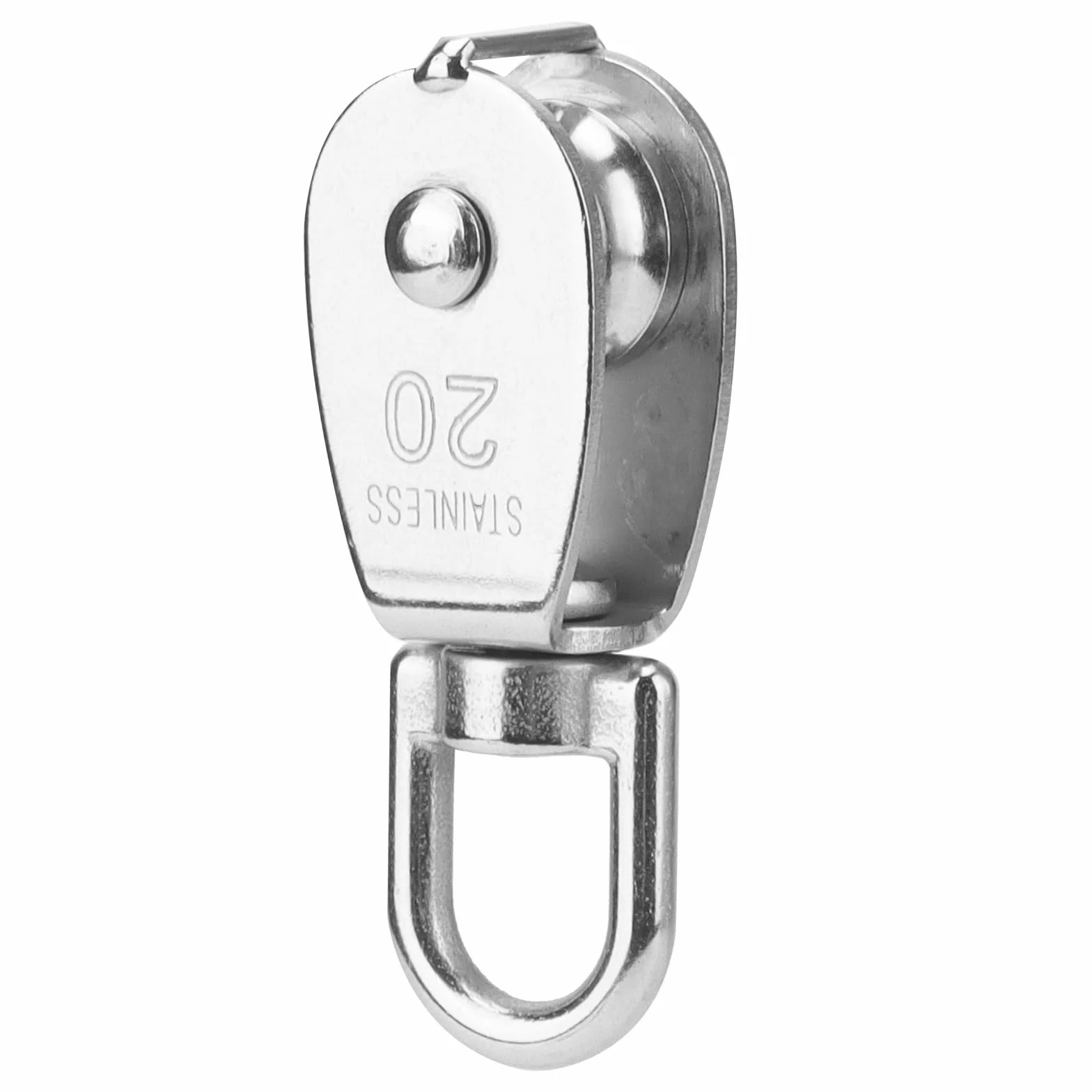 Rolki prowadzące do lin ze stali nierdzewnej 20 mm M20 75 kg