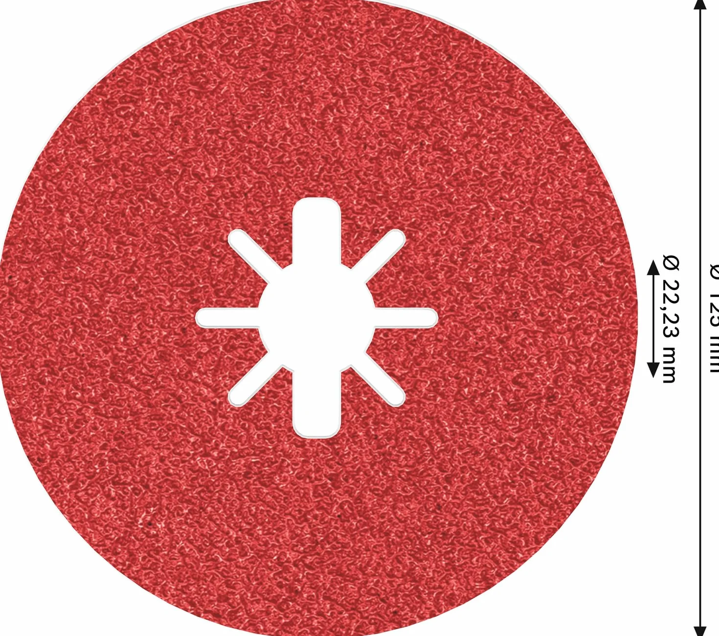 Bosch 1x Ścierna tarcza fibrowa PRO Metal R780 do mechanizmu X-Lock (do Stal, Stal nierdzewna, Ø 125 mm, Ziarnistość 50, Professional Akcesoria Mała szlifierka kątowa)