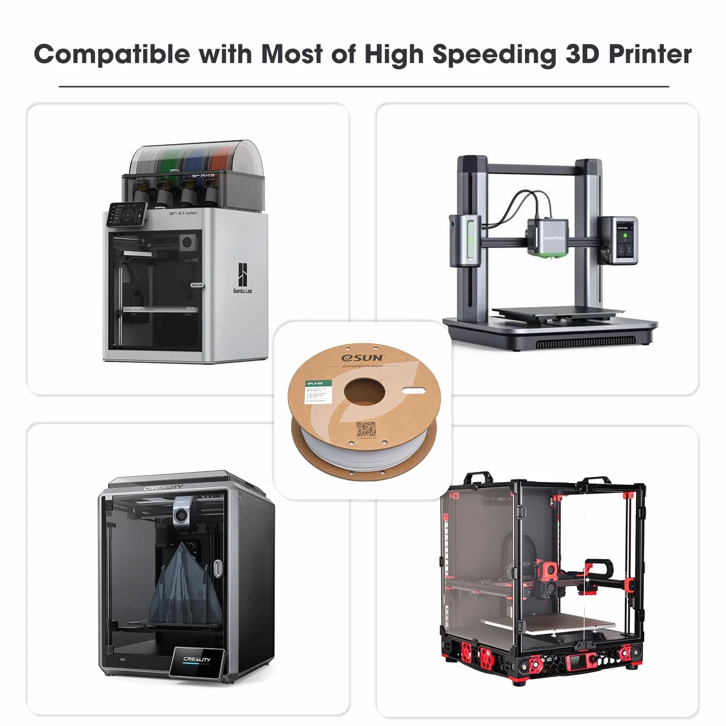 eSUN PLA Basic Filament 1,75 mm 1 kg Zimny biały do drukarek 3D