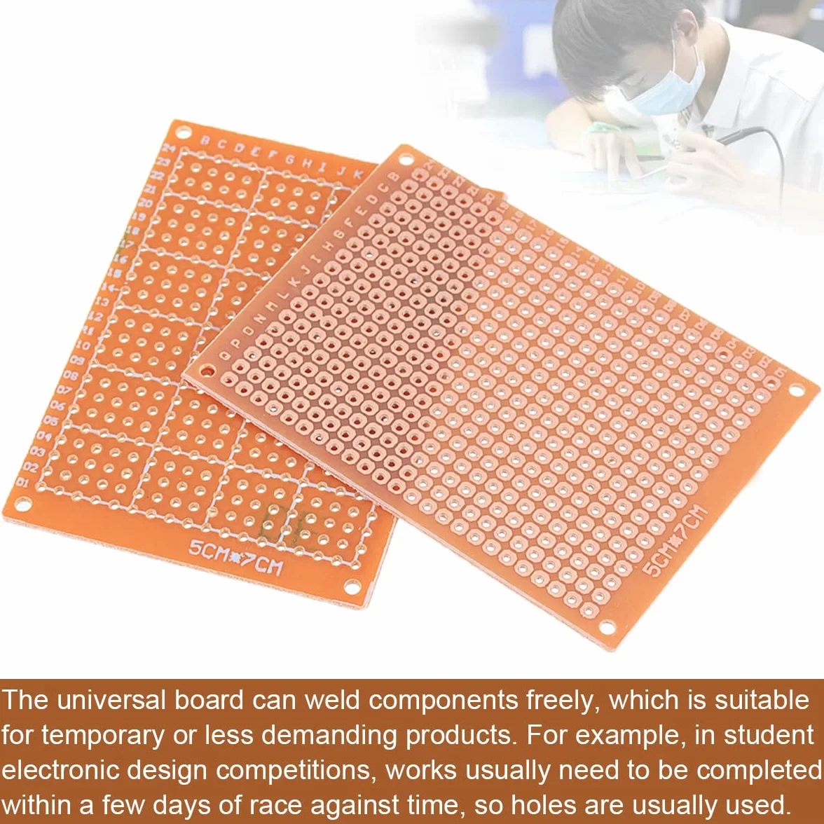 Breadboard PCB Kit 5x7 cm 7x9 cm 9x15 cm DIY 40-pin Female Header