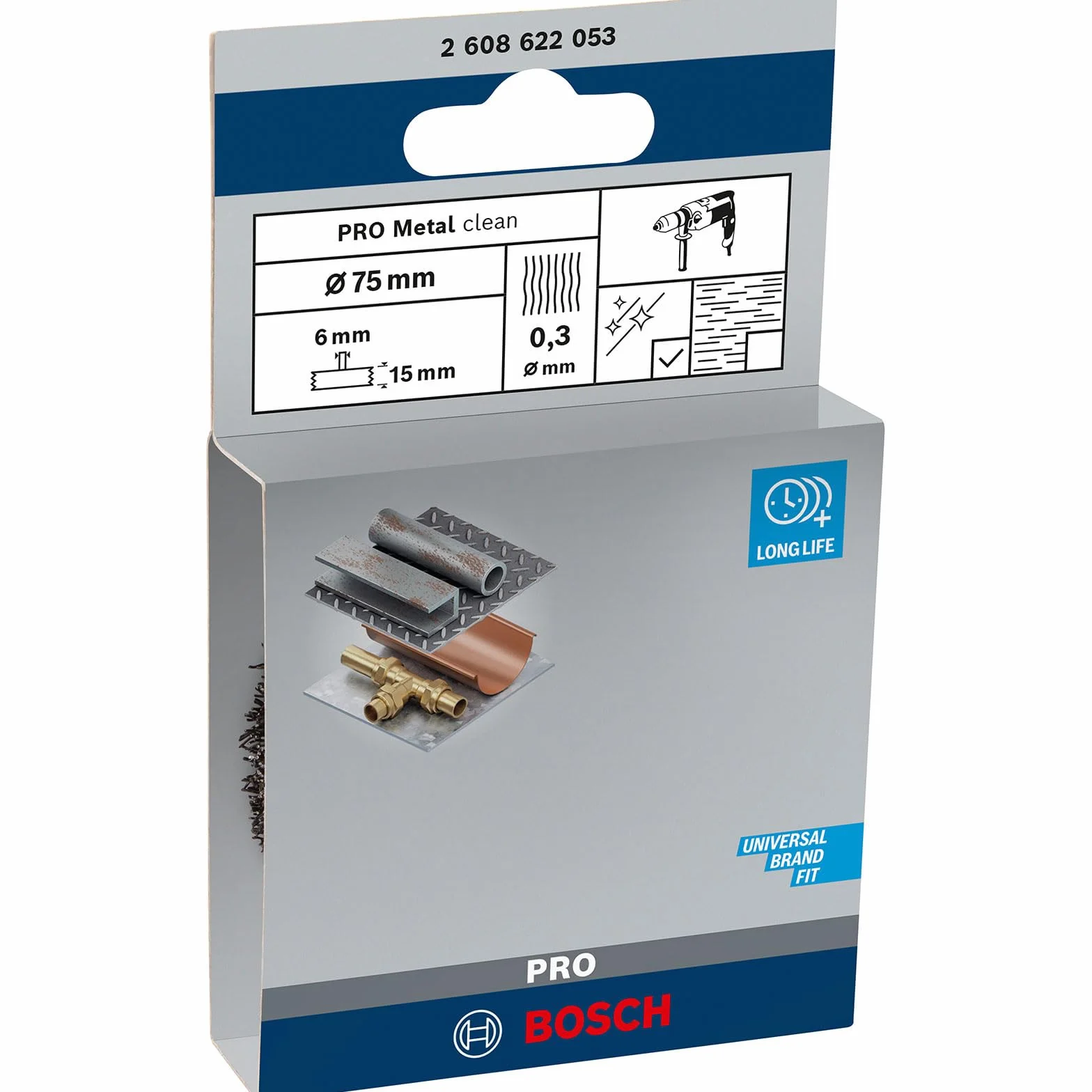 Bosch Professional Szczotka tarczowa z drutu falistego 75 × 0,3 mm stalowa