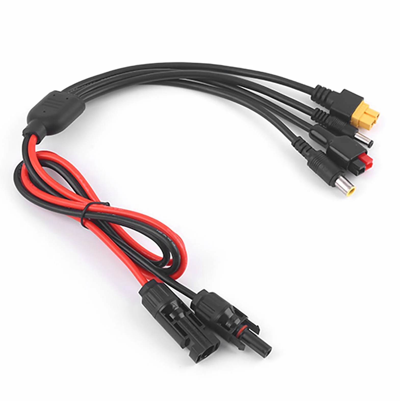 Przedłużacz do Panelu Słonecznego ze Złączem żeńskim 4 w 1 DC5521 7909 XT60 do ładowania Wielu Elektrowni Słonecznych Wodoodporna Konstrukcja IP68