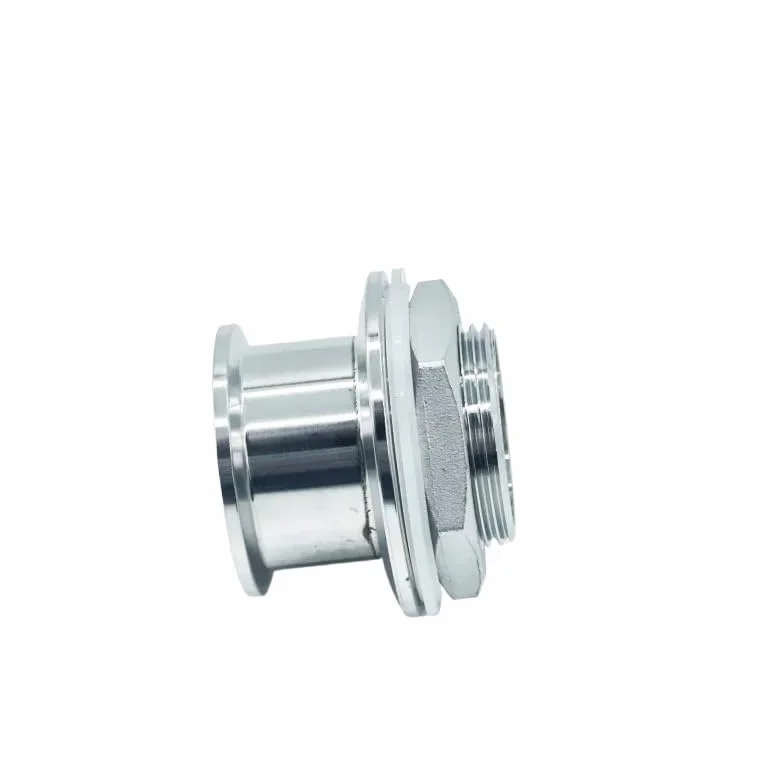 1 szt. BSP DN32 DN40 podwójna tuleja 3.8 cm 5.1 cm Tri Clamp X 1-1/10.2 cm 1-1/5.1 cm męski adapter sanitarny SS304 złączka do rur ze stali nierdzewnej Homebrew (DN40-K64mm-K64mm)