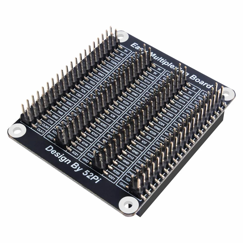 GeeekPi Raspberry Pi 4 uniwersalna płytka rozszerzeń GPIO, nazwa BCM, znacznik sitodrukowy, miedziany sztyft, śruby i nakrętki w zestawie