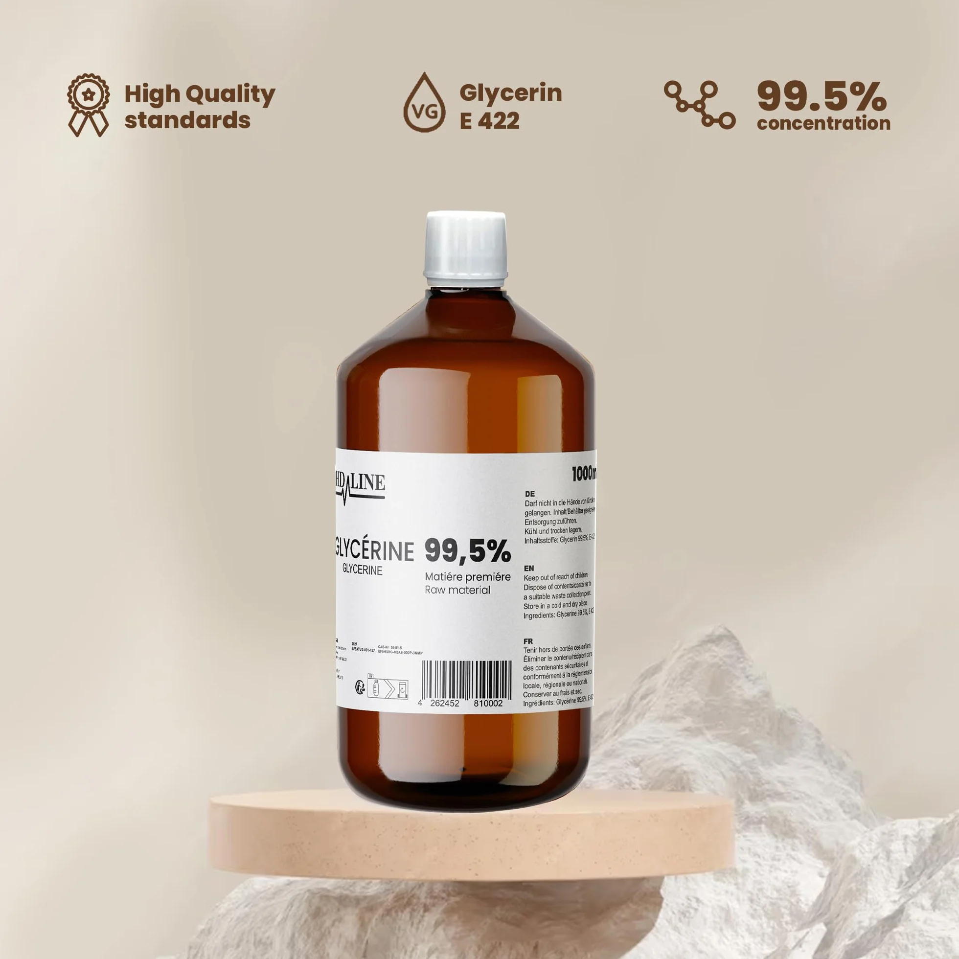 Hd-Line E422 Gliceryna, Przezroczysty, 1000 ml