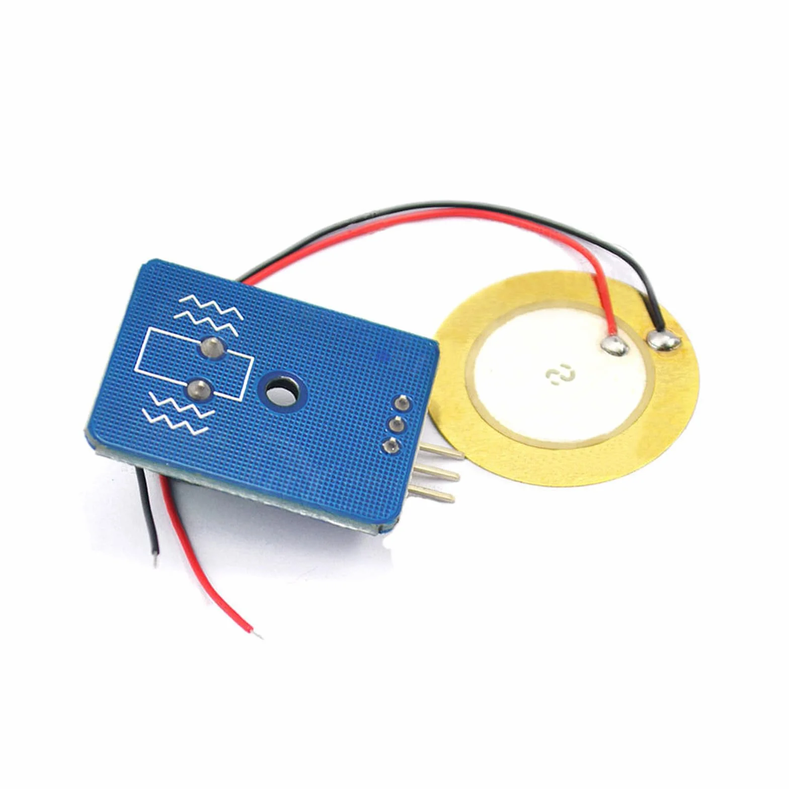 GERUI 6 sztuk ceramicznych czujników wibracji piezoelektrycznych, moduł 3,3 V 5 V, wykrywa wibracje, analogowy moduł wyjściowy sygnału, elektroniczny moduł, pojedynczy moduł do Arduino DIY