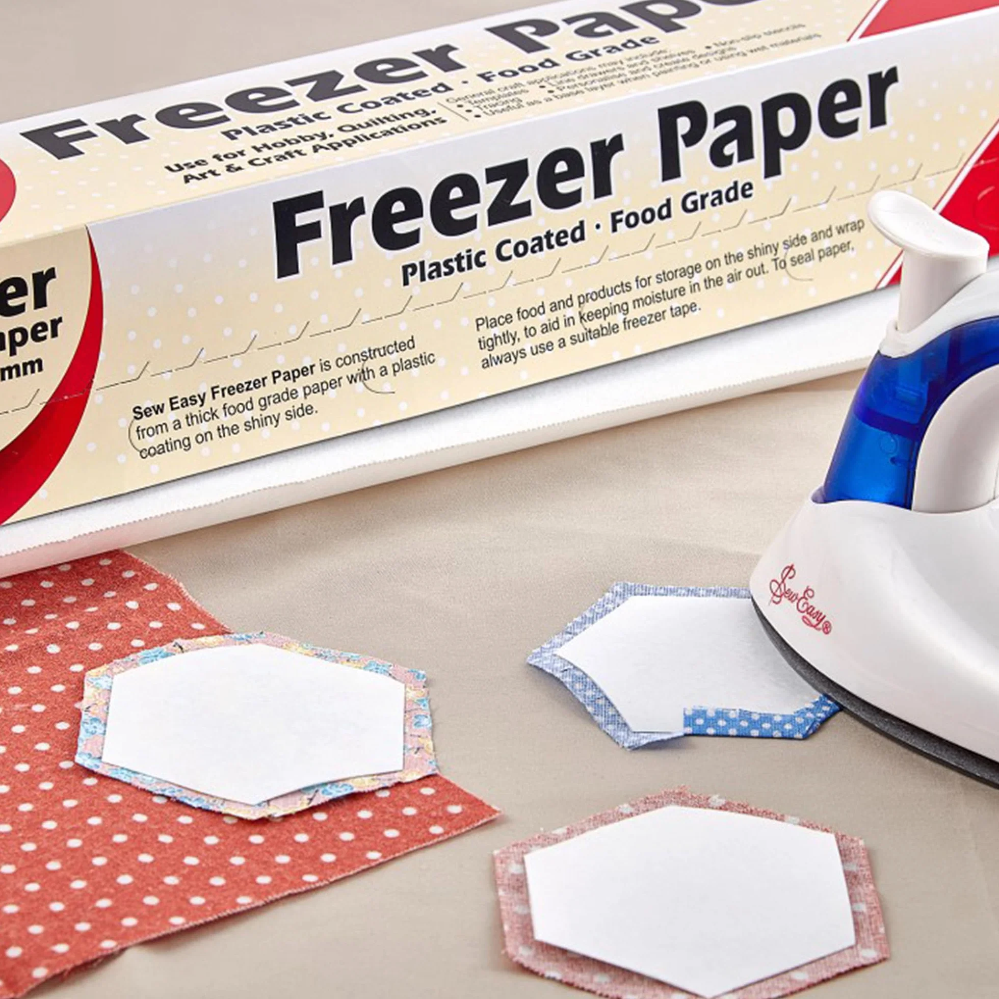Sew Easy Papier pikowany z powłoką z tworzywa sztucznego, naturalny, 12,1 m x 381 mm ER9991