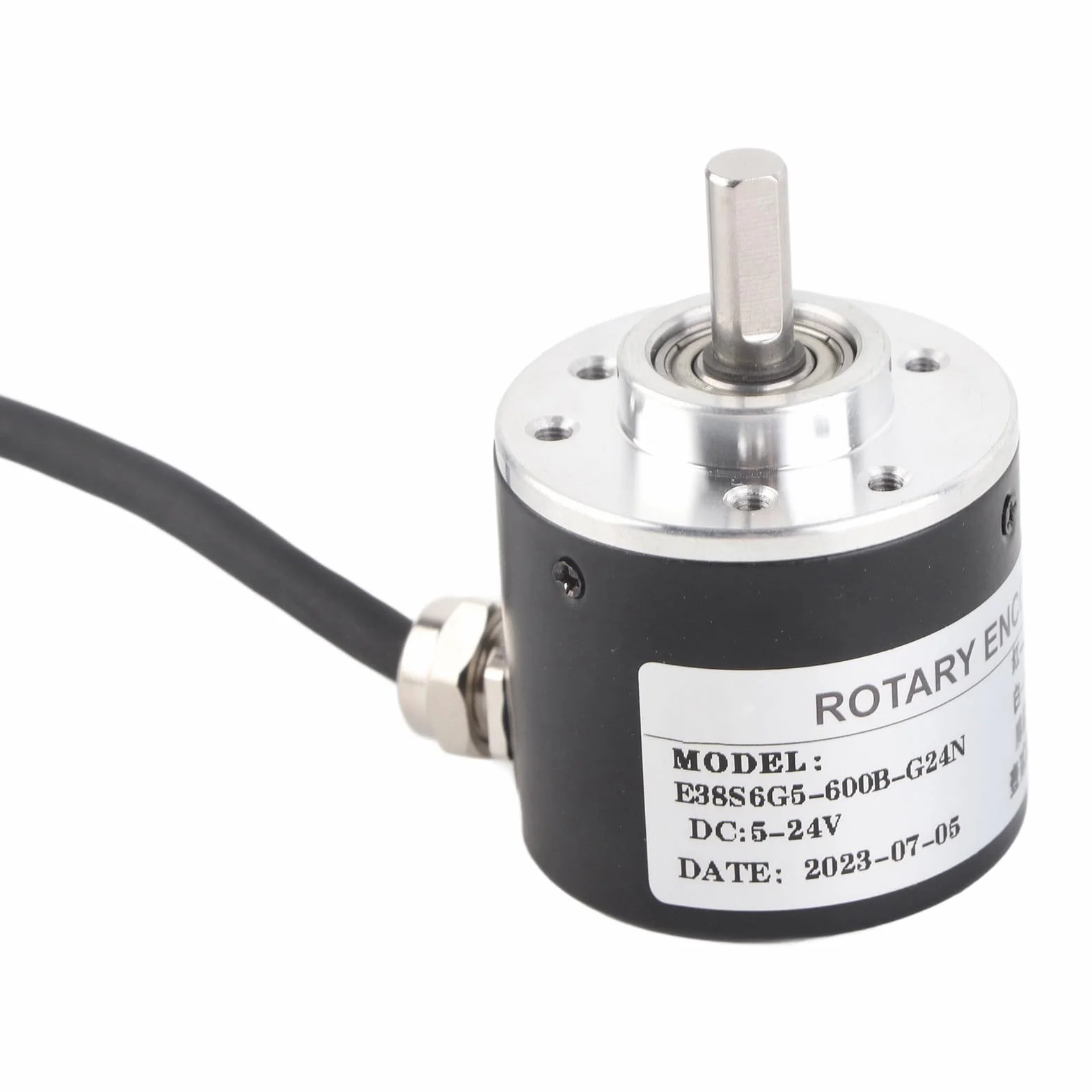 Przyrostowy enkoder obrotowy, fotoelektryczny enkoder obrotu optycznego 600P/R 5V-24V 6 mm
