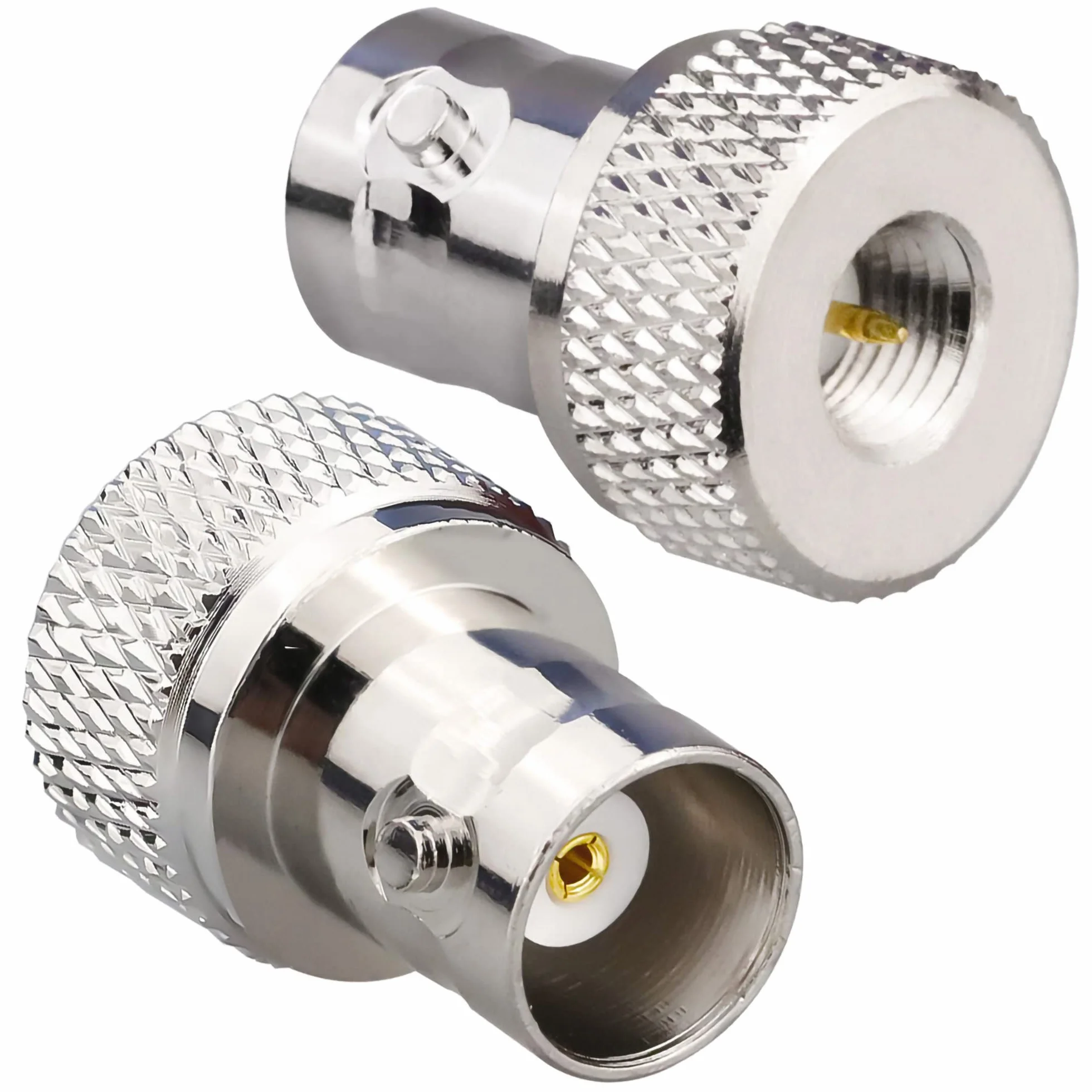 TUOLNK SMA-Stecker auf BNC-Buchse HF-Koax-Anschluss für Funkgerät Walkie Talkie HF-Koaxialadapter BNC auf SMA-Koax-Adapter 2 Set