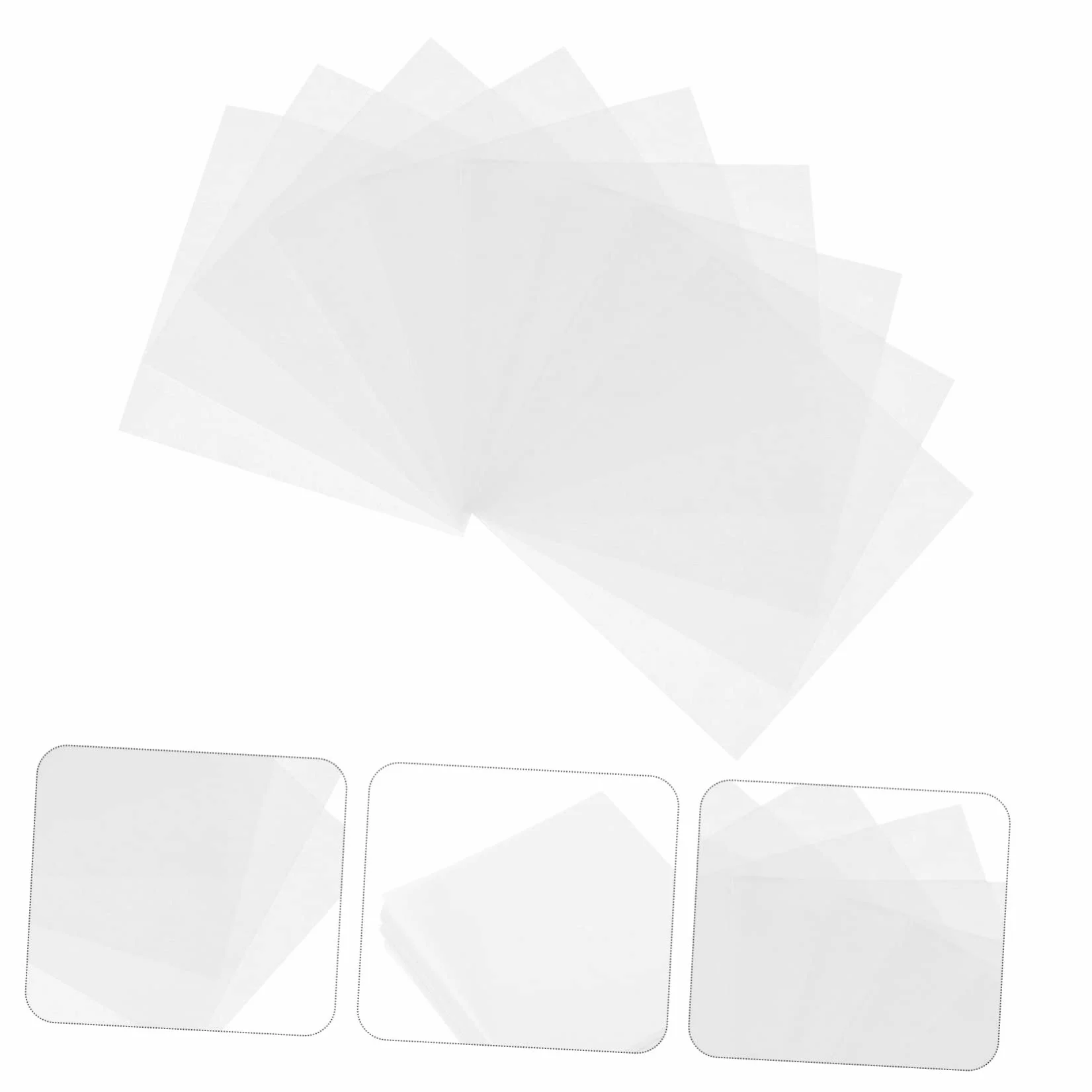 500 Arkuszy papier do ważenia naczynie do ważenia wyposażenie instrumentów laboratoryjnych nieprzywierający papier wagowy praktyczna waga papierowa plac próbka czujnik zaopatrzenie