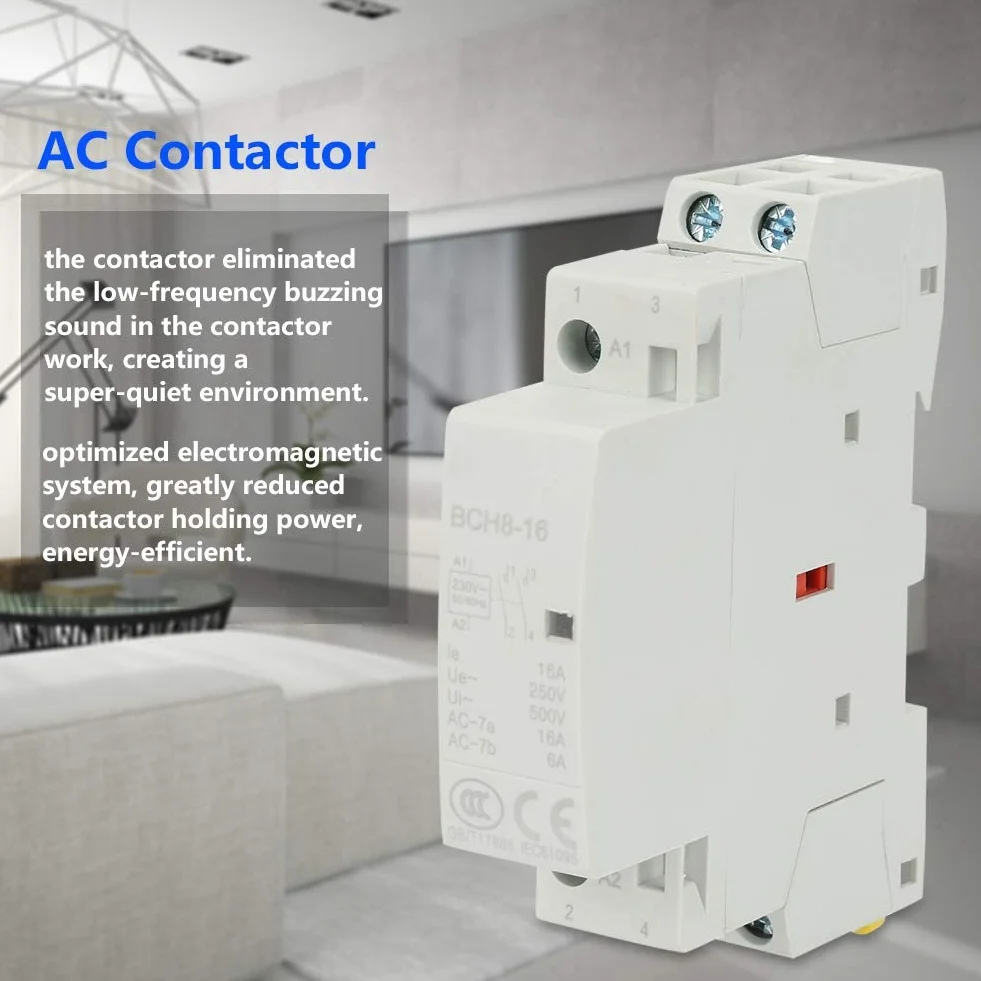 Stycznik AC 2P 16A 220V/230V 50/60Hz 1NO 1NC