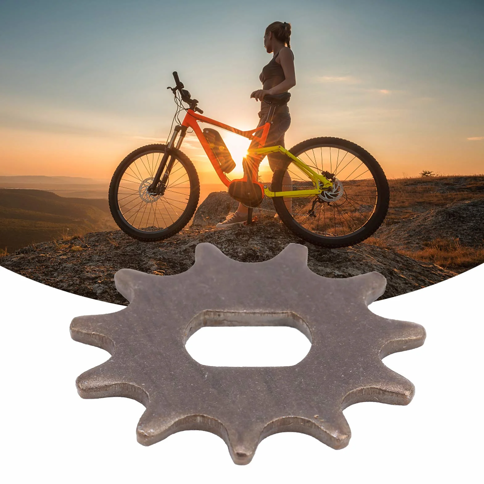 Zębatka Klanata Steel 11 zębów, wymiana koła łańcucha rowerowego, zębatka 11T z kwadratowym otworem dla średnicy wewnętrznej 0,5 x 0,7 cala