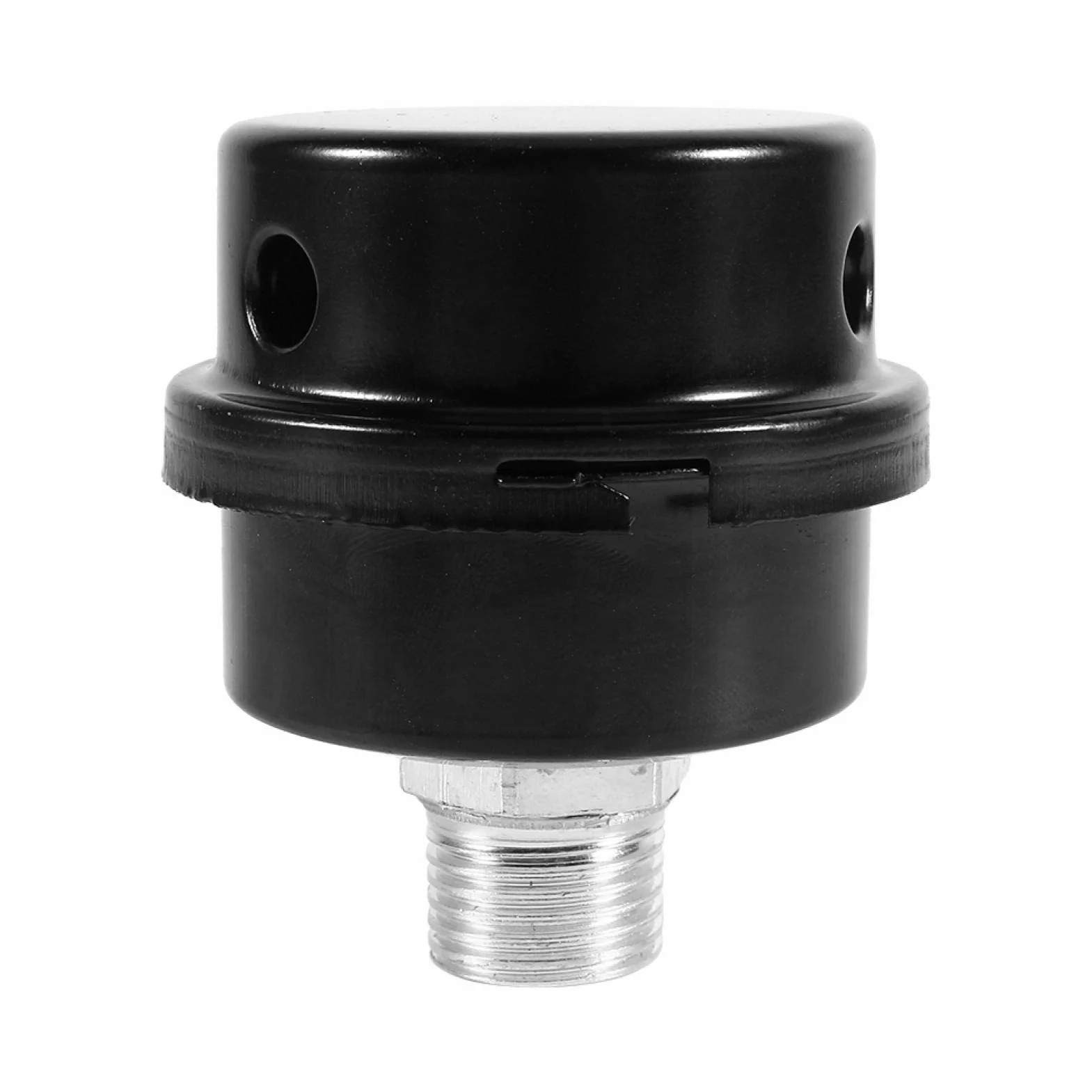 Czarny Metalowy Filtr Wlotowy Sprężarki Powietrza Tłumik Tłumik 1/2 "50 X 50 X 20mm Złącze Gwintowe do Bezolejowego Filtra Szumów Filtr Powietrza Filtr Powietrza Akcesoria Narzędzie