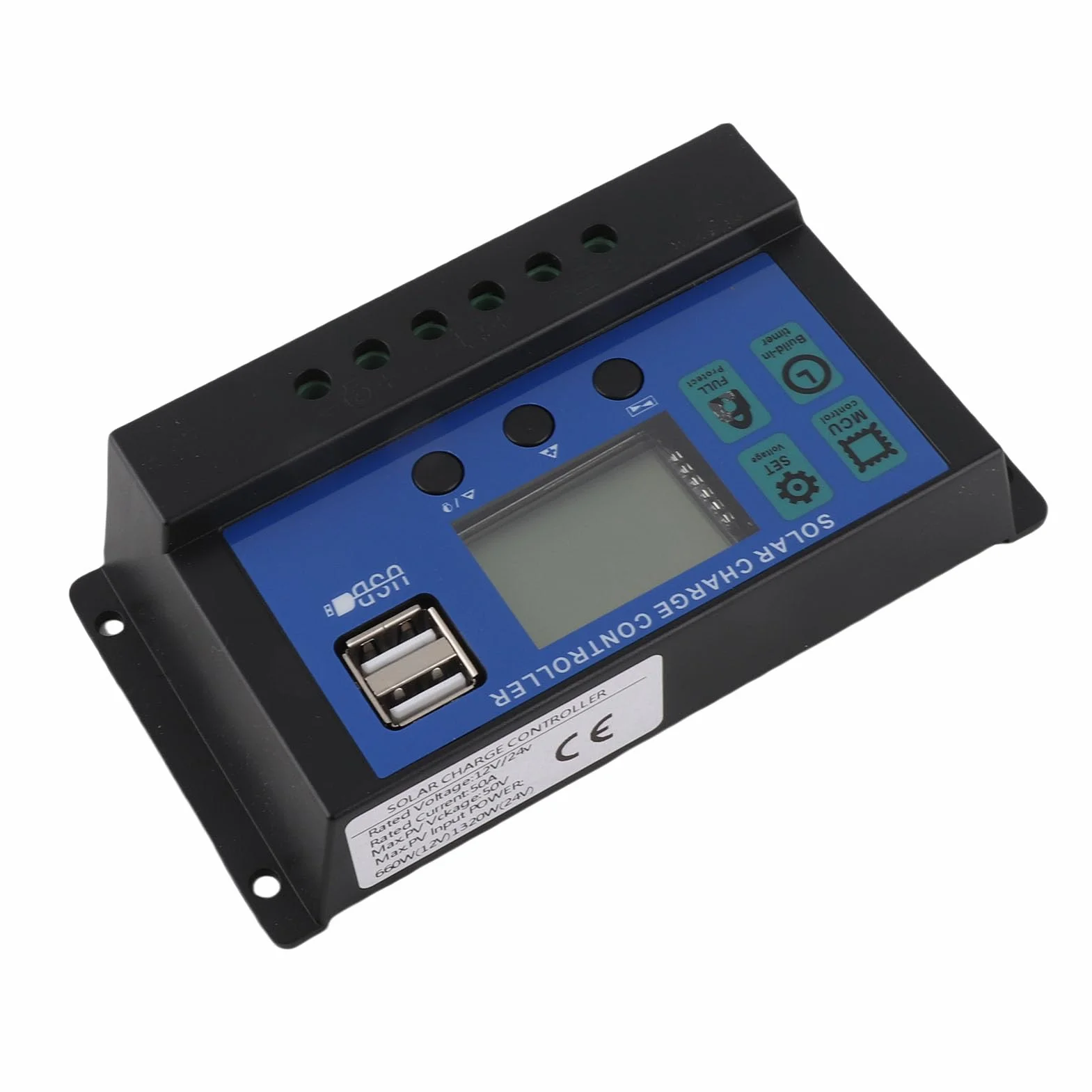 Dioche 50A 12V 24V 50A Automatyczny regulator ładowania słonecznego