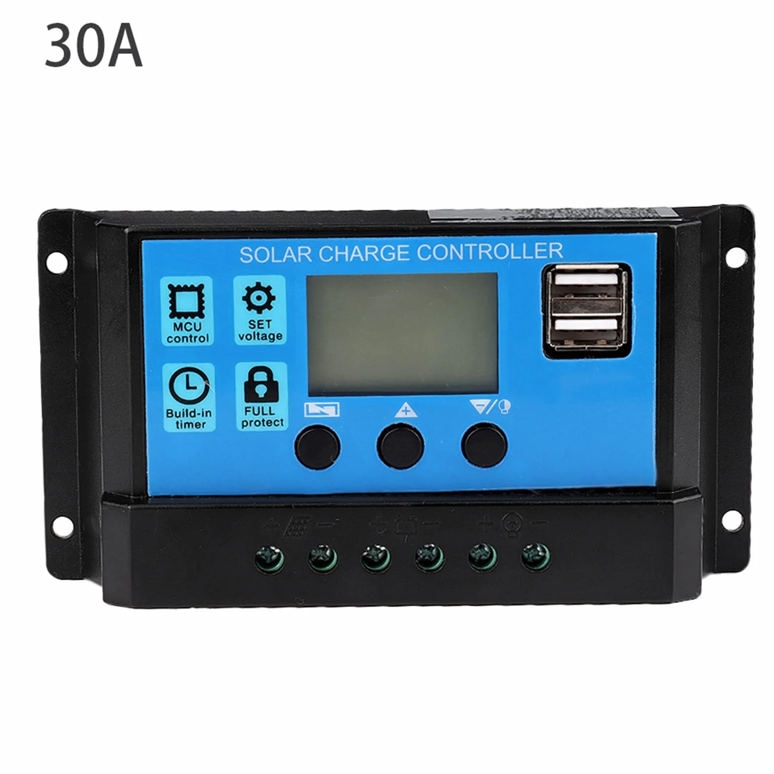 auto 60a/50a/40a/30a/20a/10a 12 v 24 v auto solarladeregler pwm controller passt für auto(30A)