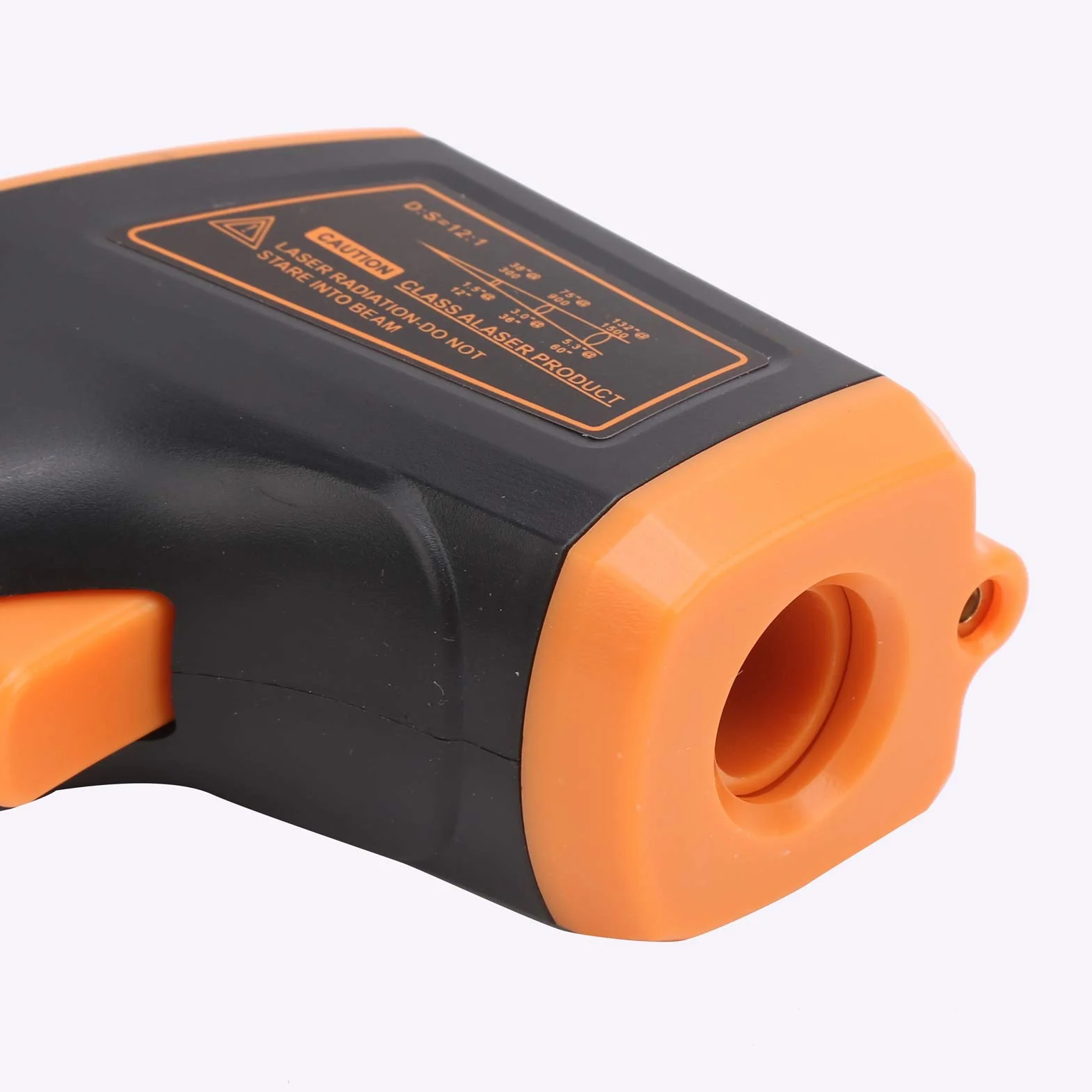 Pistolet do pomiaru temperatury YWBL-WH, termometr na podczerwień, z wyświetlaczem LCD Bezdotykowy termometr przemysłowy GM320S (pomarańczowy), termometr na podczerwień i