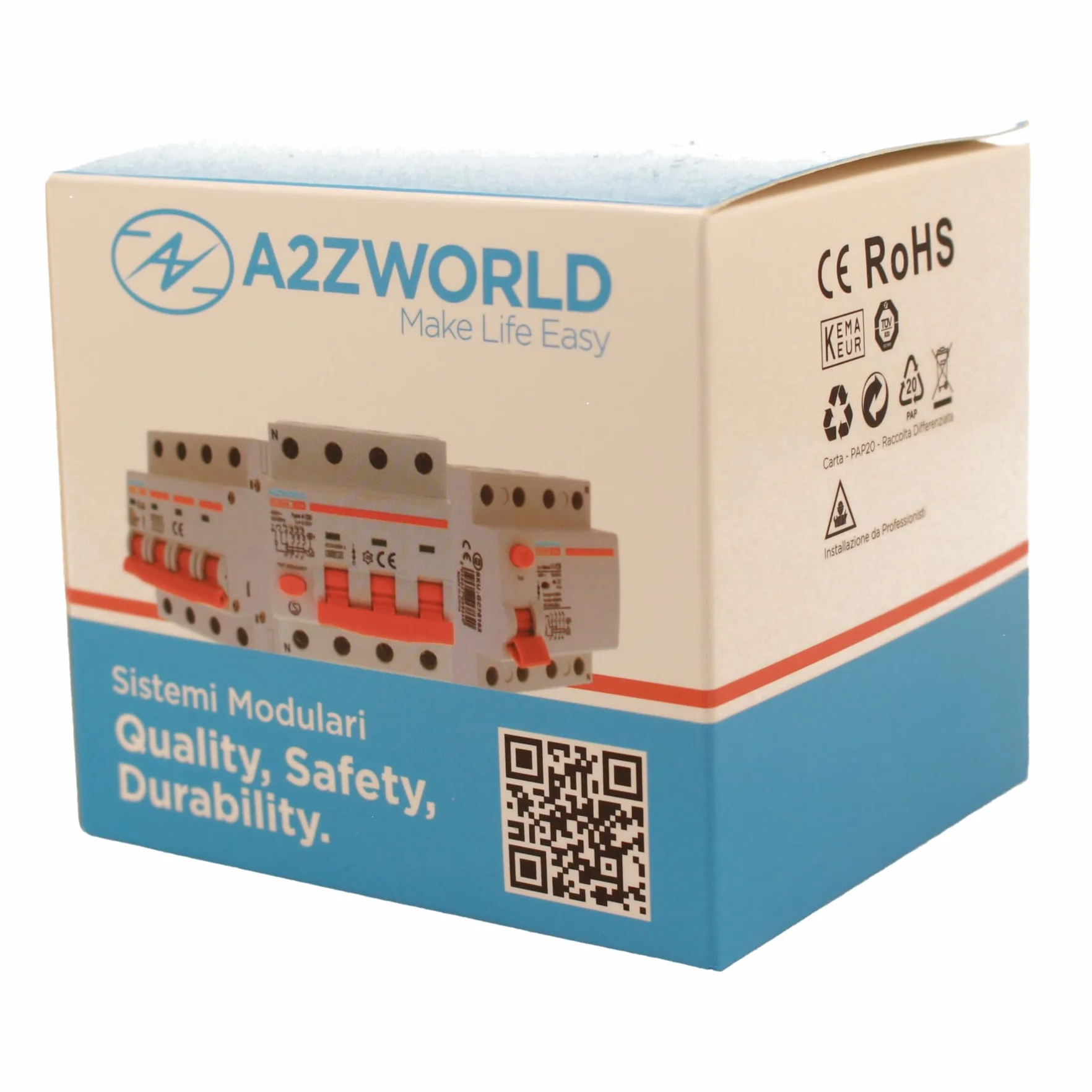 ZOREI Automatyczny wyłącznik magnetyczny, 4P 220 V i 380 V 6 kA, do jednofazowego i trójfazowego, MCB 4P C63 63A