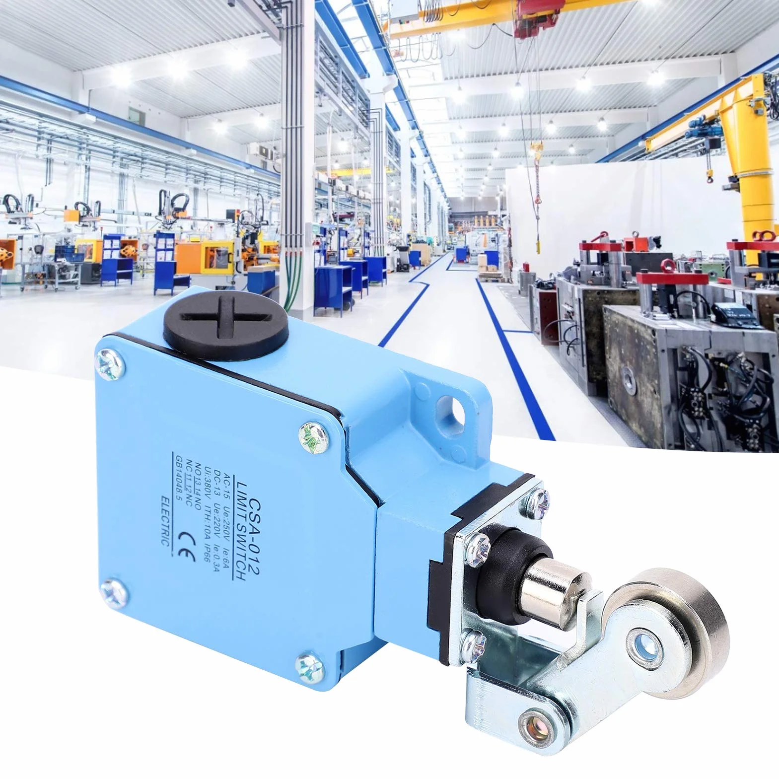 Przemysłowy Wyłącznik Krańcowy Rolkowy 250VAC/6A 220VDC/0.3A z Automatycznym Resetem