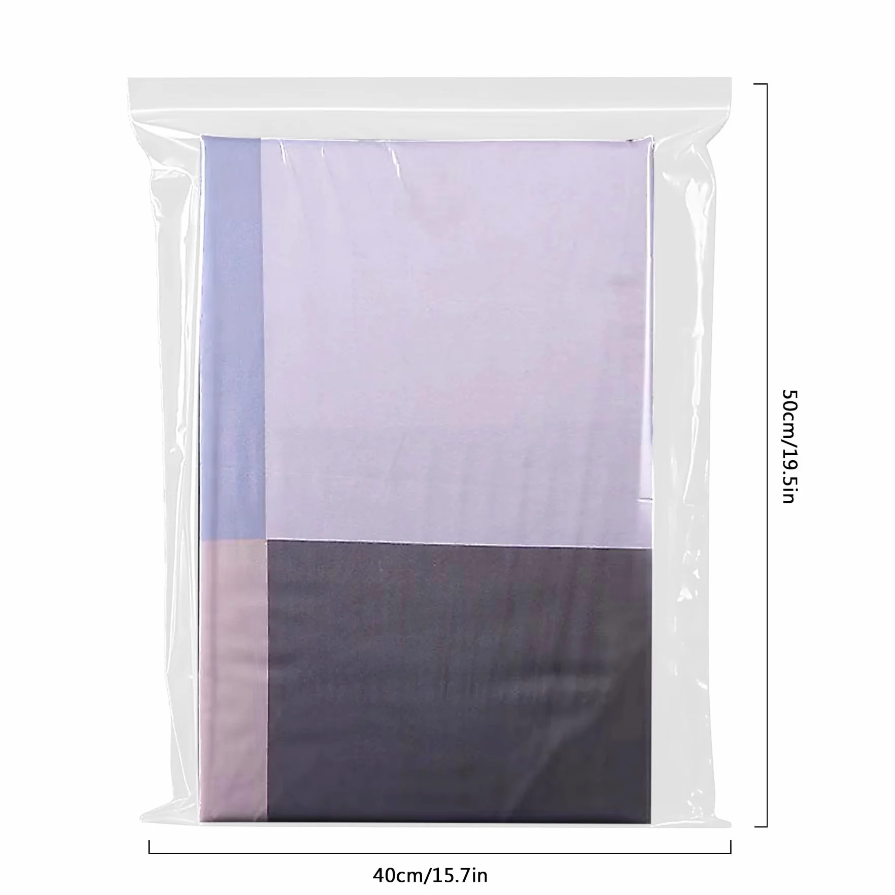 Wielokrotnie zamykanie przezroczyste plastikowe torby z zamkiem błyskawicznym 40x50cm Duża uszczelniona torba do przechowywania, torby z grubą i trwałą uszczelką do butów, kołder, przechowywania ubrań