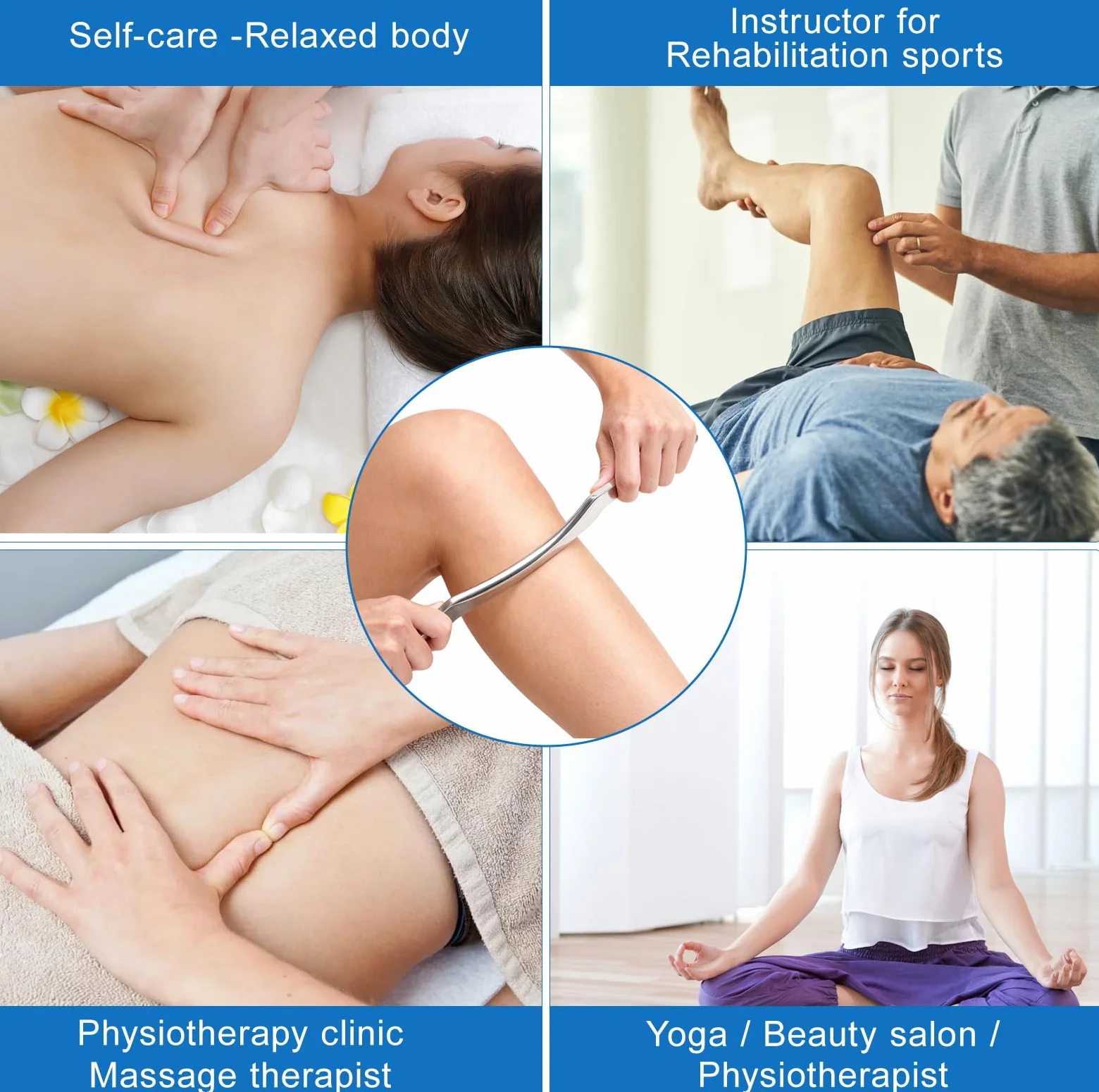 Gua Sha skrobak do powięzi mięśni ze stali nierdzewnej
