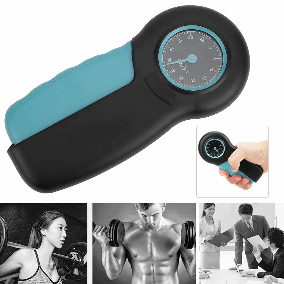 Ausla Ogromny ekran mechaniczny Wrist Enhancer miernik siły chwytu nóż ręczny (ciemnoniebieski)