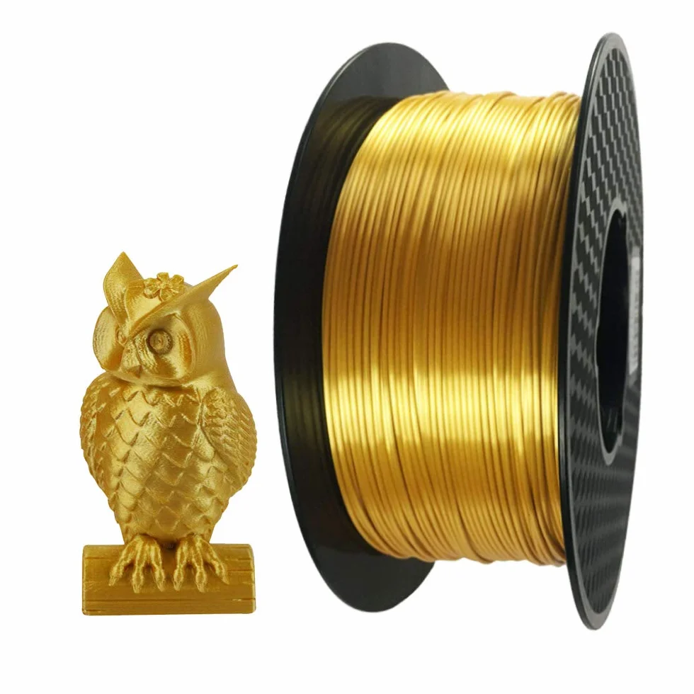 CC3D Jedwabny złoty filament PLA 1,75 mm 1kg do drukarki 3D