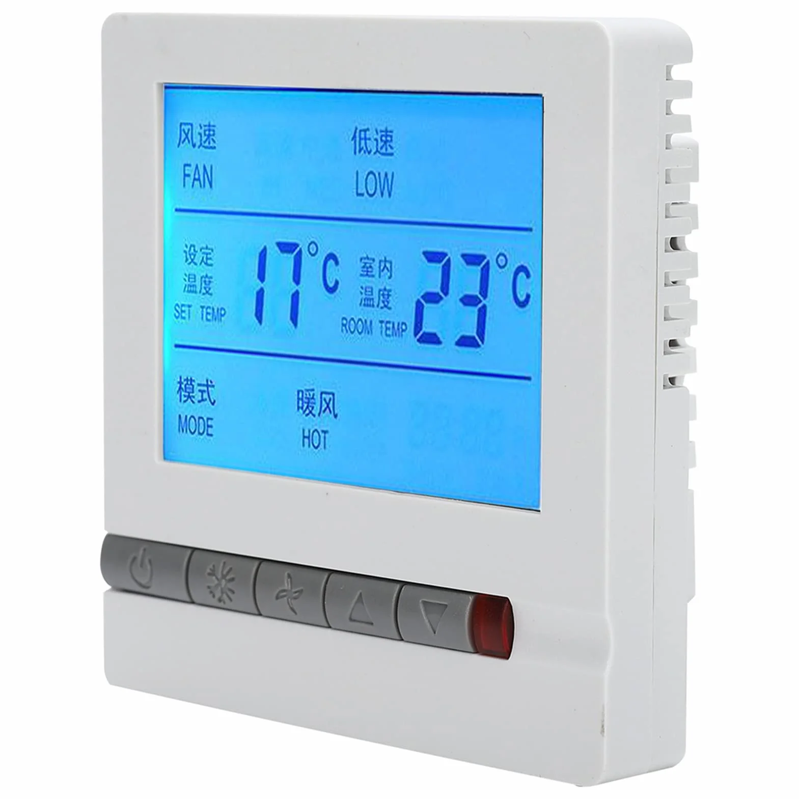 Cyfrowy Termostat Inteligentny Klimatyzator Wyświetlacz Lcd Regulator Temperatury Ac180260V Funkcja Zdalnego Sterowania Fan-Coil Termostat Klimatyzacji Smart,Termostat