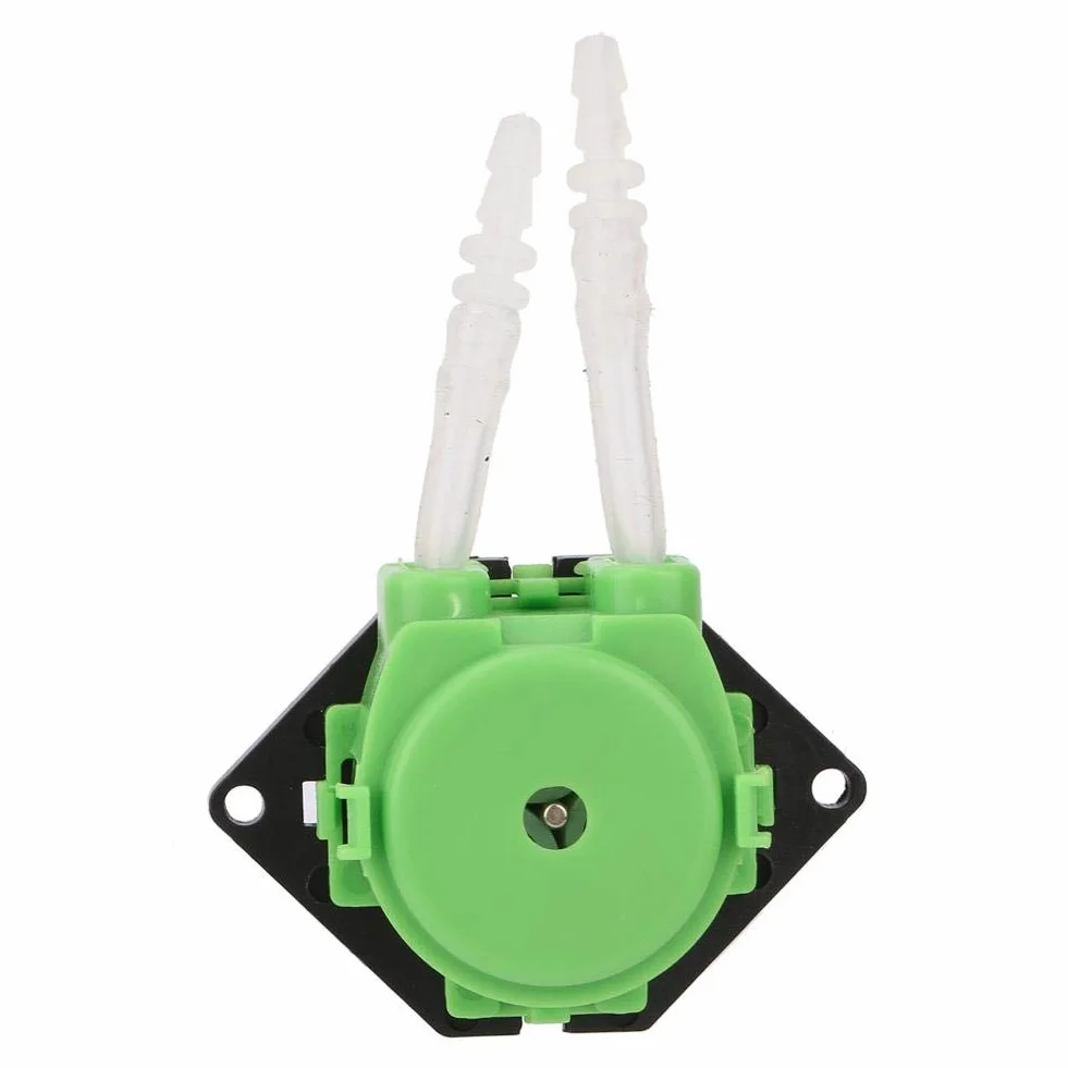 Perystaltyczne pompy dozujące, Keenso DC 12 V, 3 x 5 mm, głowica perystaltyczna chemiczna płynna woda, automatyczna miniaturowa pompa wodna do akwarium, analityczna, laboratorium chemiczne (zielona)