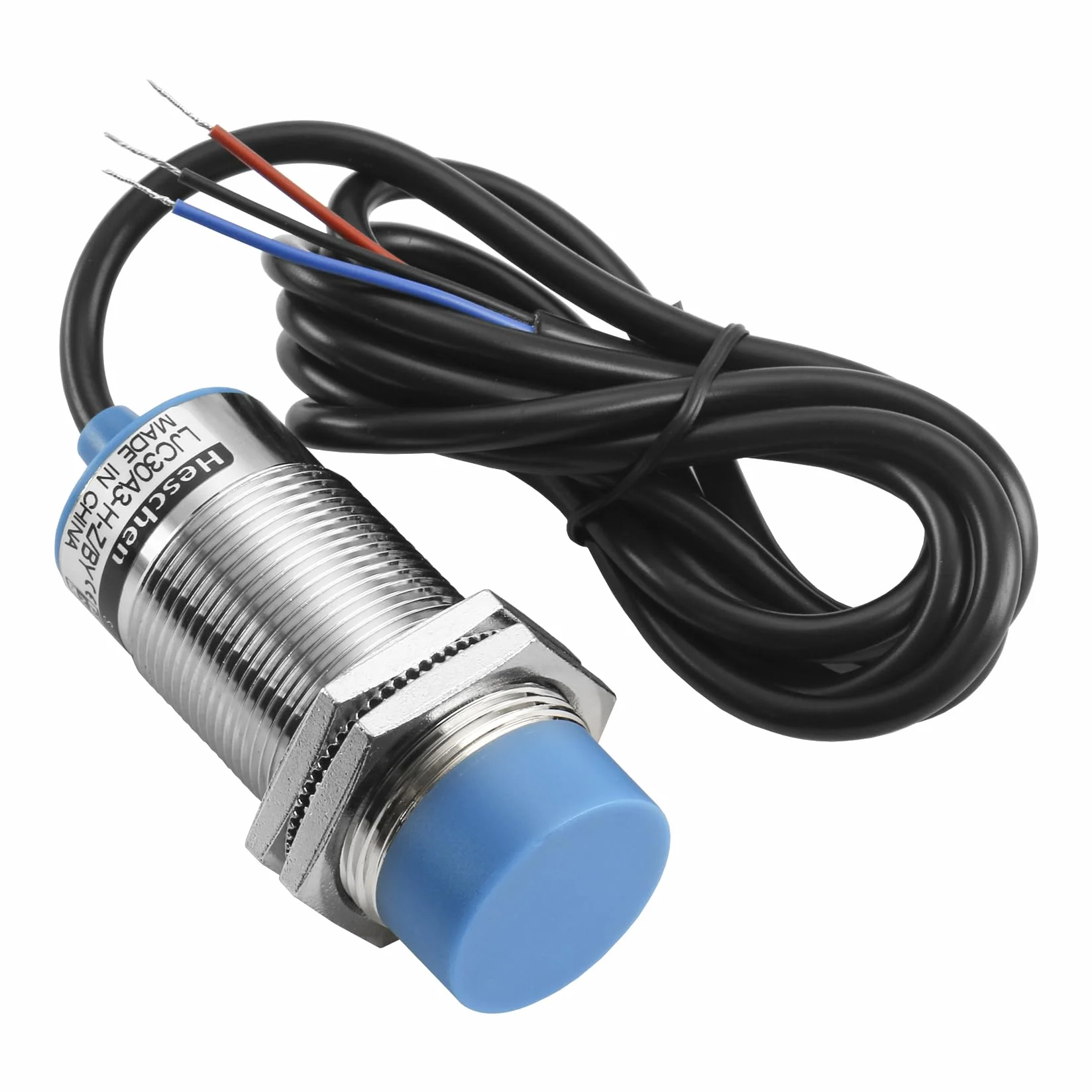 Heschen pojemnościowy przełącznik czujnika zbliżeniowego LJC30A3-H-Z/BY detektor 1-15 mm 6-36 VDC 300 mA PNP normalnie otwarty (NO) 3-przewodowy