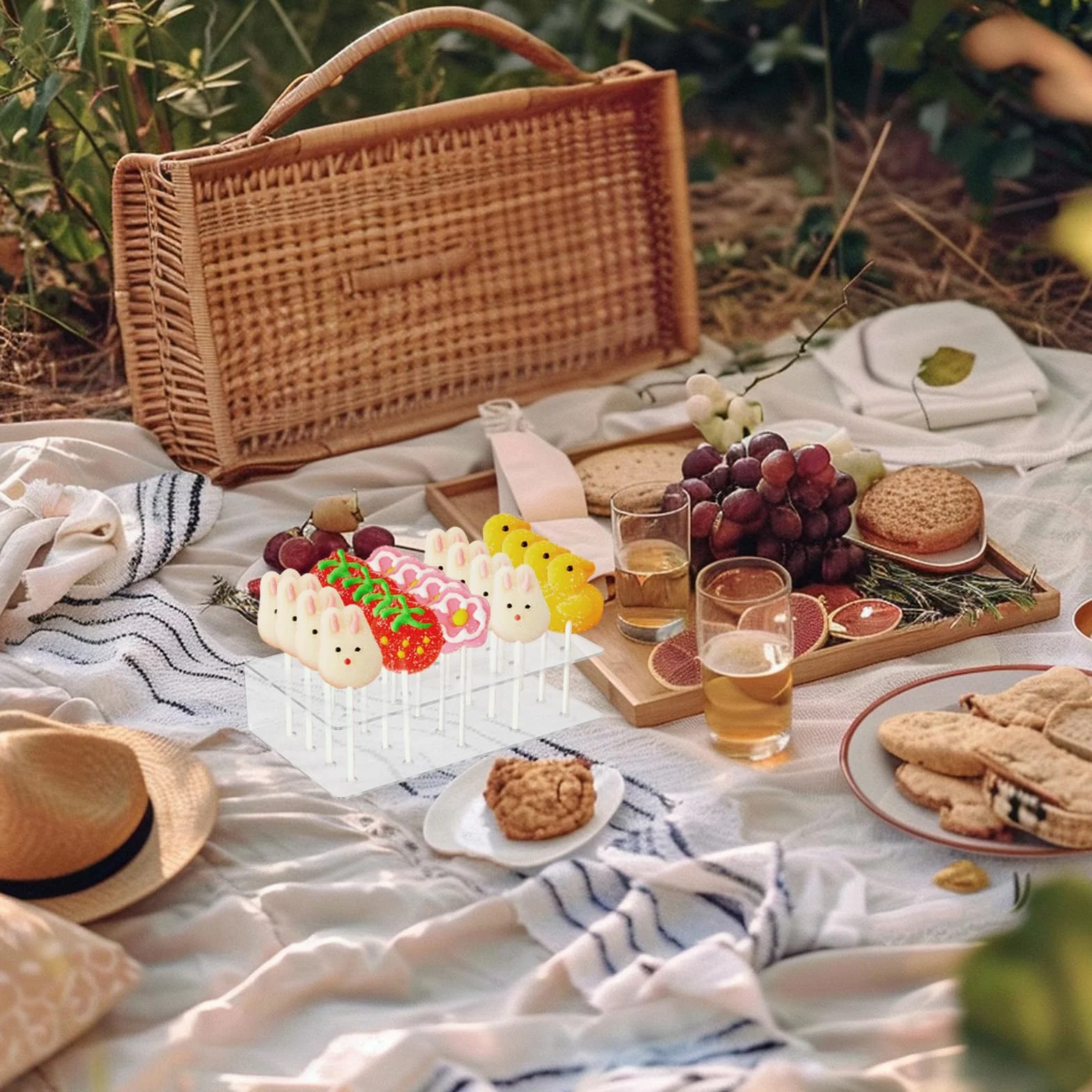 Przezroczyste akrylowe stojaki na cake popy 20 otworów uchwyty na lizaki dekoracja