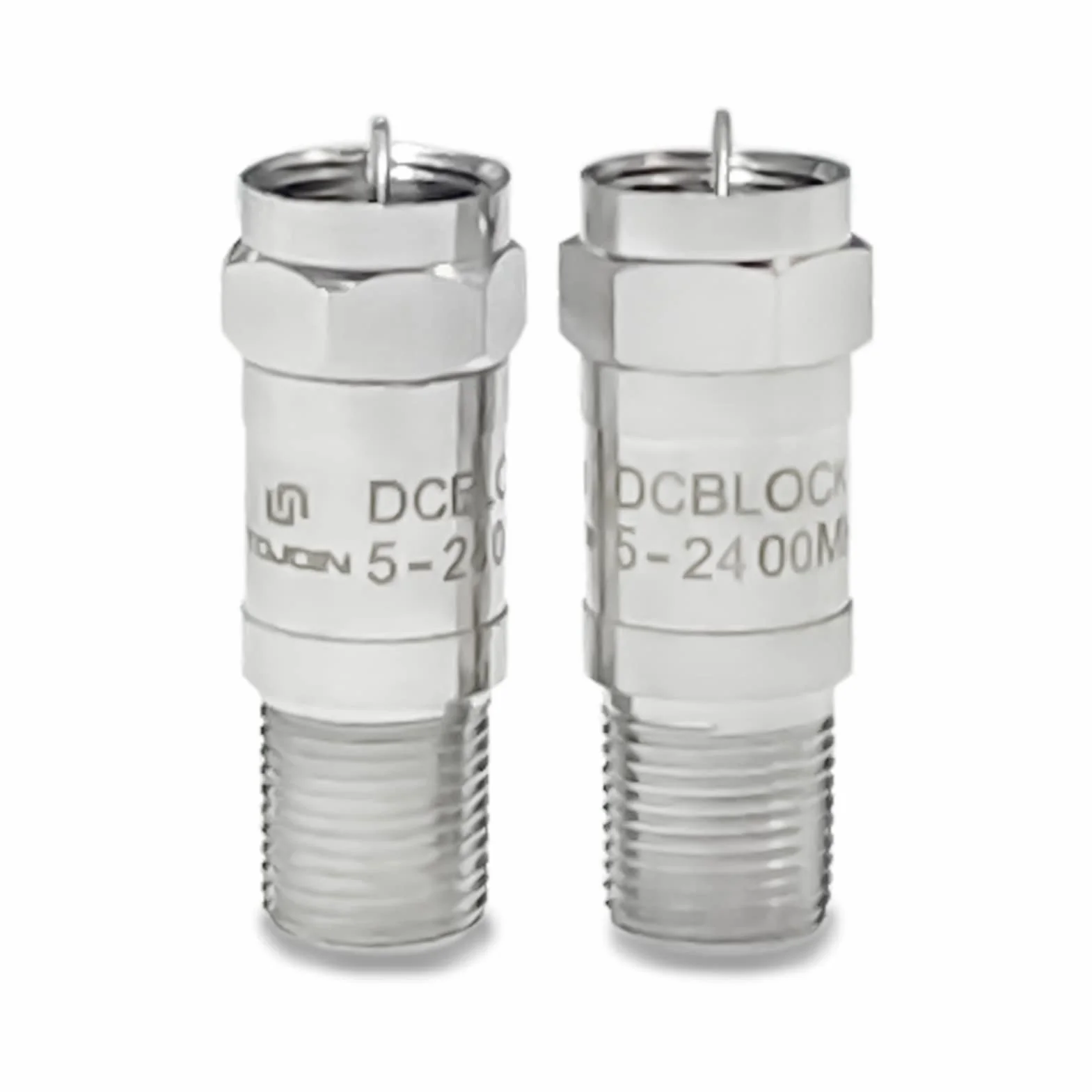 TOJOIN 2 szt. DC Block In-Line SMA/N/F męski na żeński adapter koncentryczny RF 50-6000MHz Złącze blokuje napięcie DC z radia lub sprzętu testowego RF (DB-F-JK)