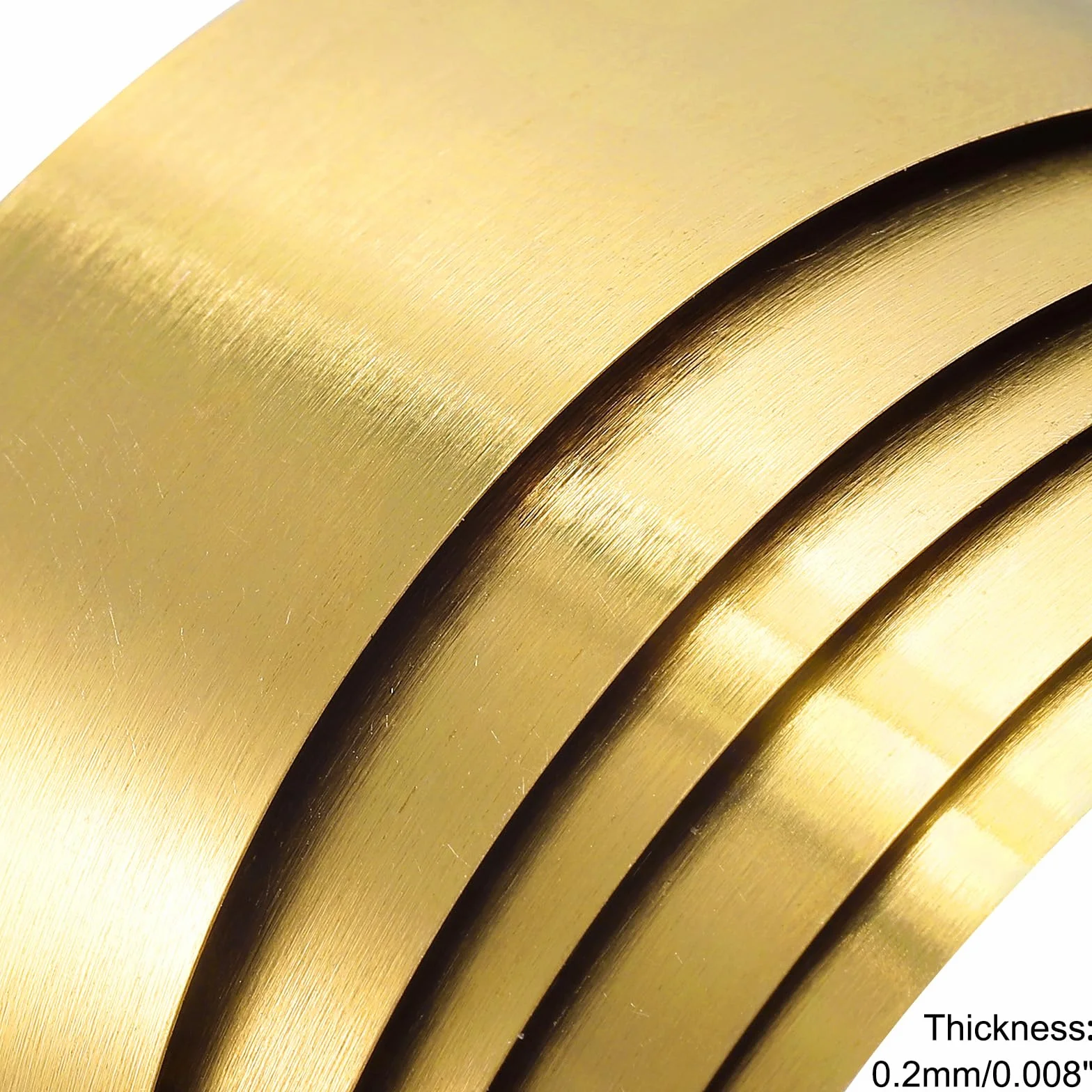 QUARKZMAN Mosiężny arkusz rolka metalowa folia płyta 1000 mm x 60 mm x 0,2 mm