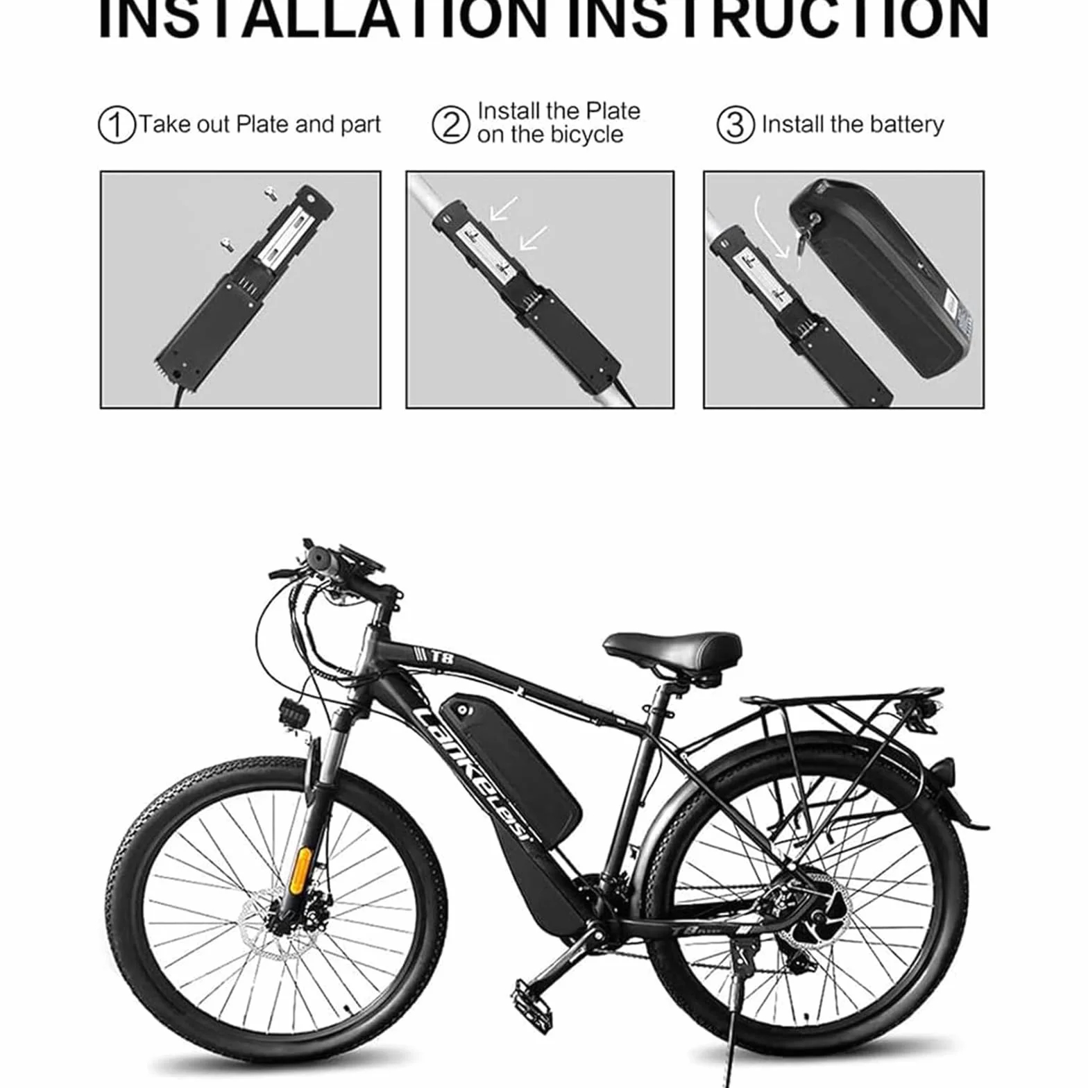 Hailong dolna podstawa akumulatora 4-pinowa 5-pinowa Ebike G56 G70 DP-5 5C 6C 9C płyta montażowa