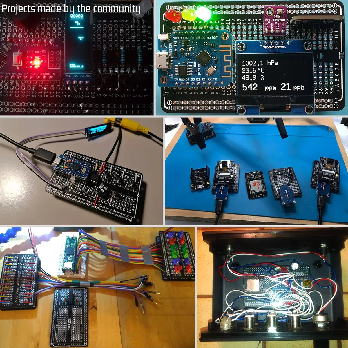 10 x Prototype Board, Lötbares Breadboard, Doppelseitig PCB Circuit Board (Platinen set, Leiterplatte, Lochrasterplatte Kit, Stripboard, Protoboard) for solder Arduino & DIY elektronik Projekt