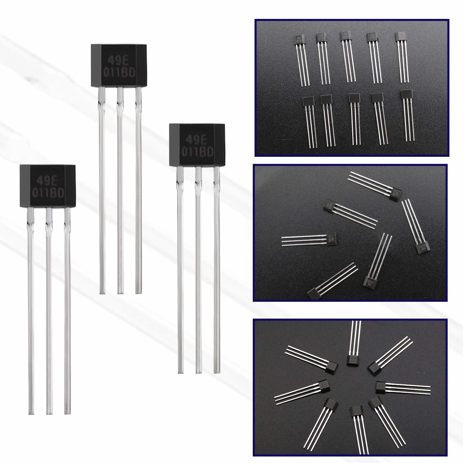 20 x 49E OH49E SS49E czujniki liniowe S49E TO-92 3-pinowy element czujnika, przełącznik do pojazdów elektrycznych, naprawa silnika