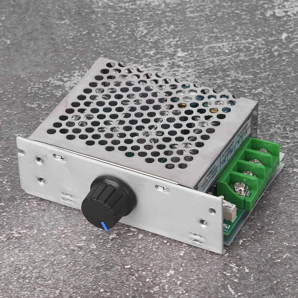 Regulator prędkości silnika Pwm, pokrętło przesuwne 1500W Łatwa instalacja Kontroler prędkości silnika DC Pwm Lekki do silników ze szczotkami DC do sterowania