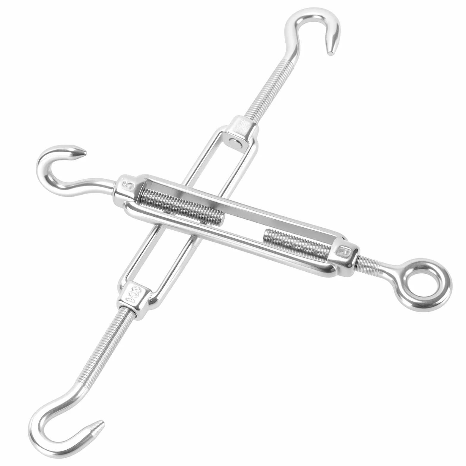 Zestaw 30 sztuk śrub napinających M5 ze stali nierdzewnej, napinacz drutu M5 z zaciskiem linowym 3mm ze stali nierdzewnej, 3mm linka stalowa z kauczami i tulejkami aluminiowymi, zestaw